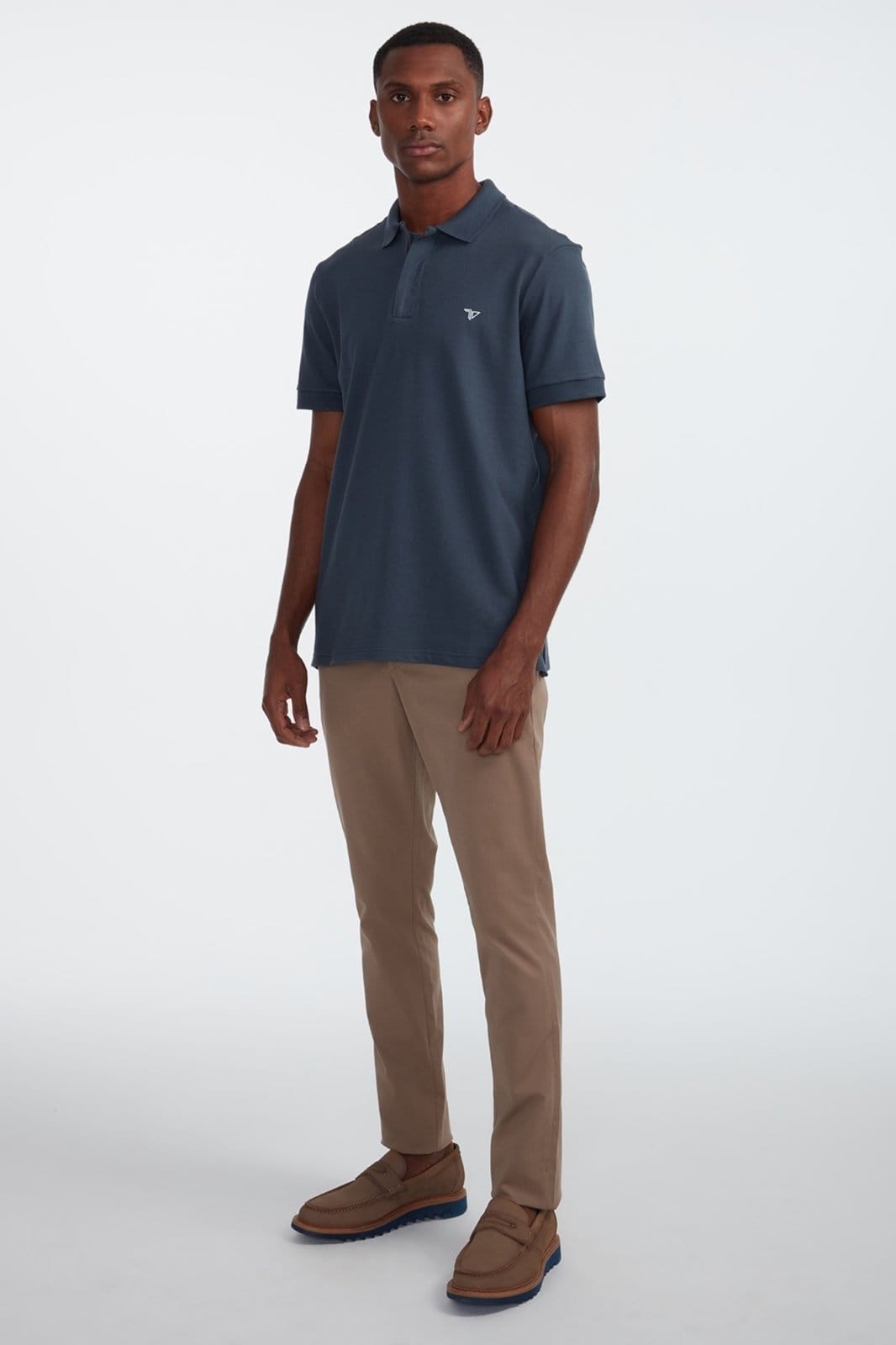 Calça Traymon Skinny Algodão Egípcio Kaki Medio