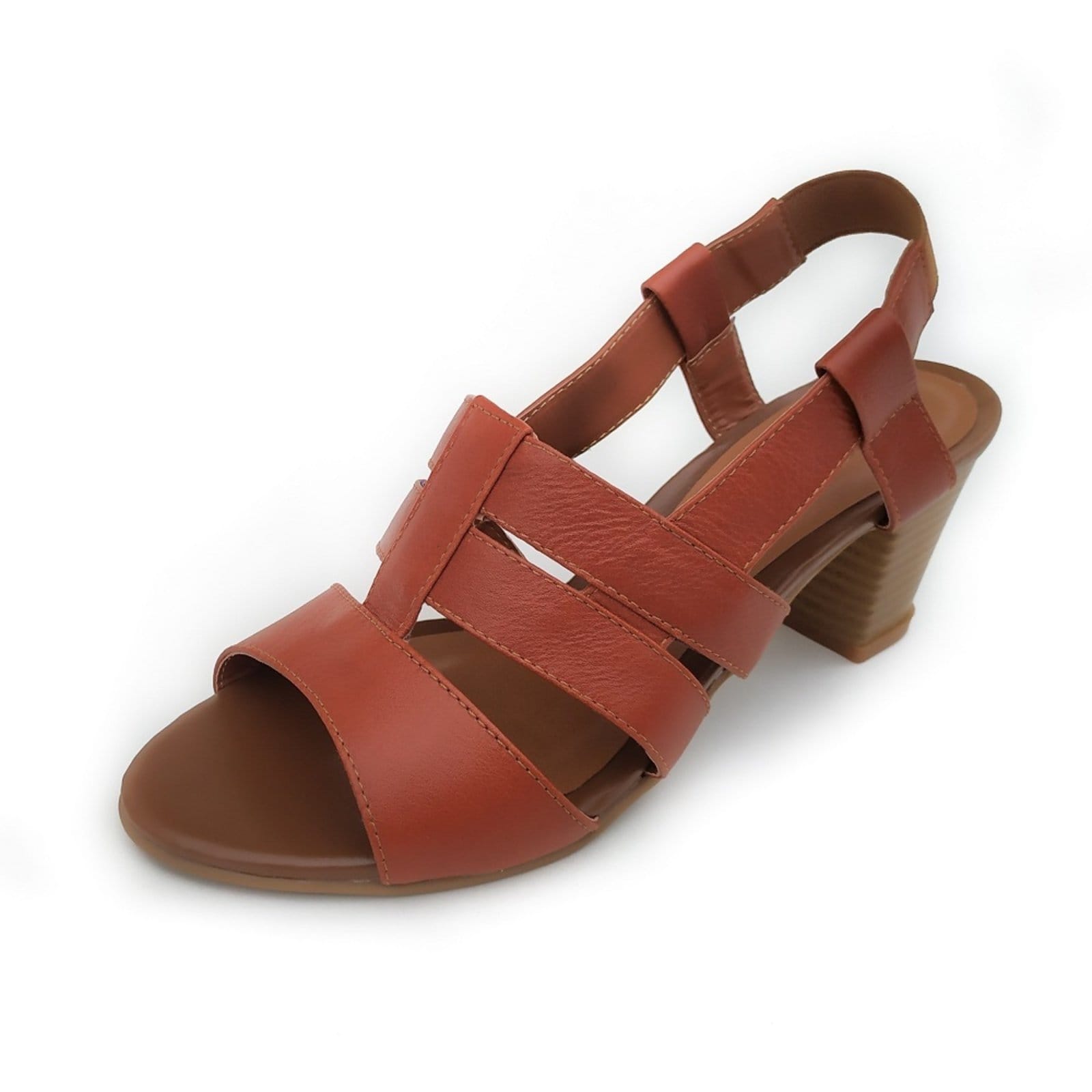 Sandália de Salto Couro Amo Calçados Viena
