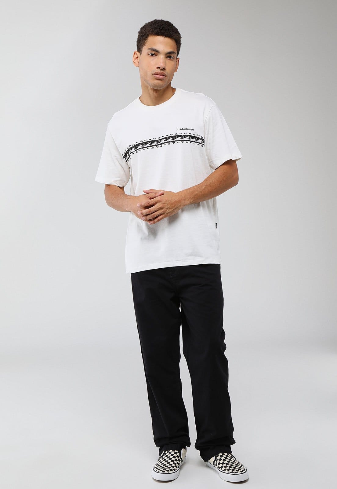 Vista 2 Calça Masculina Billabong 73 Black Twill Preta Billabong preto black