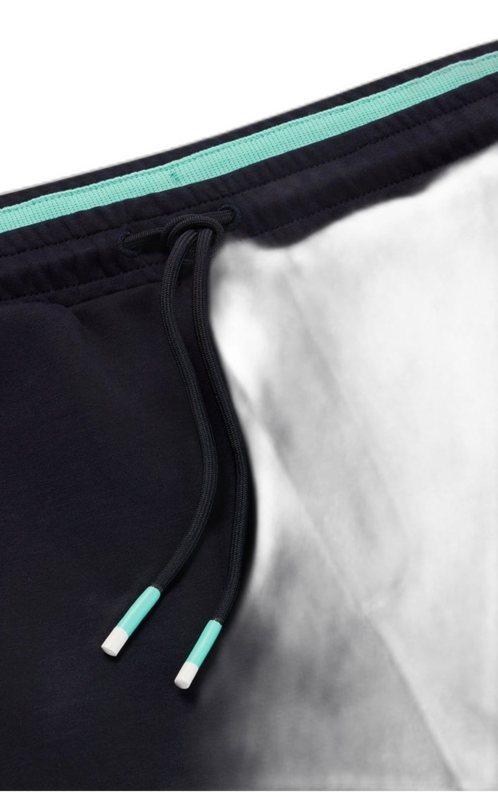 Vista 2 Calças Esportivas Com Caimento Regular Com Logotipos Multicoloridos Boss azul marinho