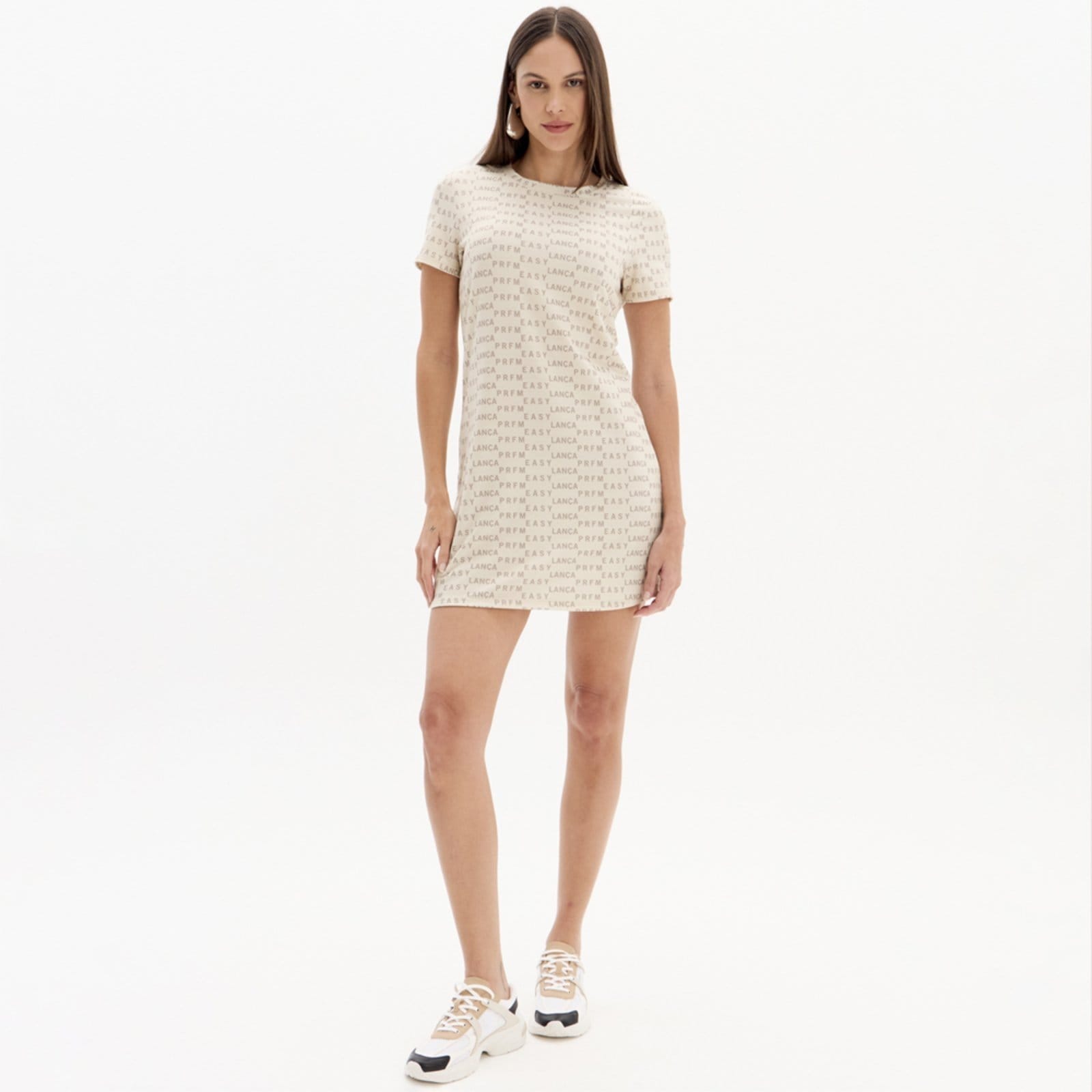 Vestido Curto Easy Lança Perfume Manga In25 Feminino