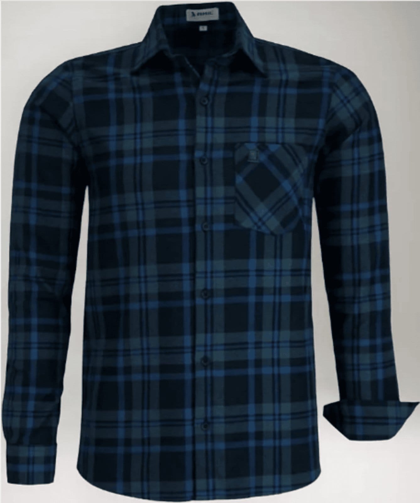 Camisa Flanela Xadrez Amil Carter Comfort Com Bolso Manga longa Luxo Noite
