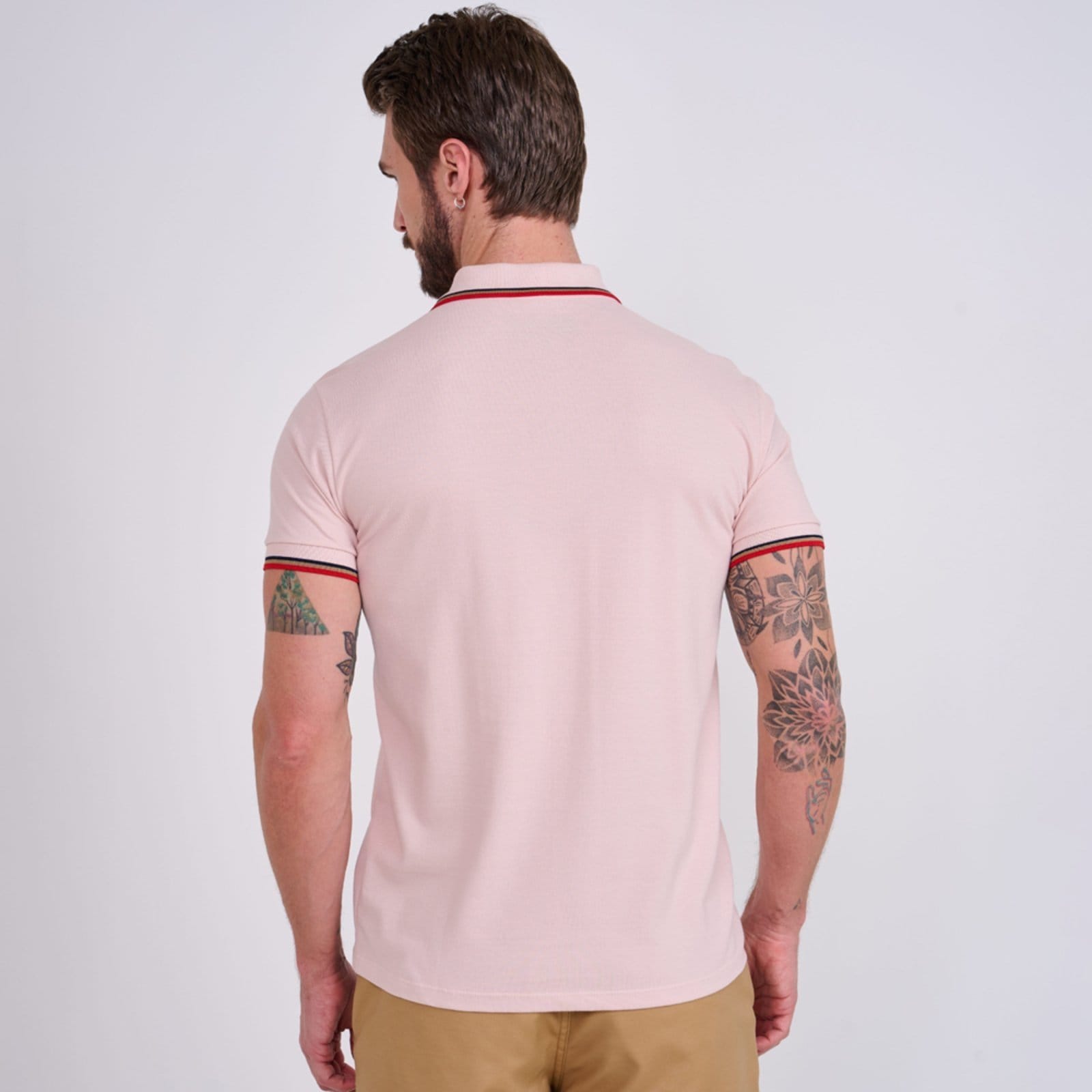 Vista 2 Camisa Polo Colcci Triple Line Ve26 Masculino Colcci preto