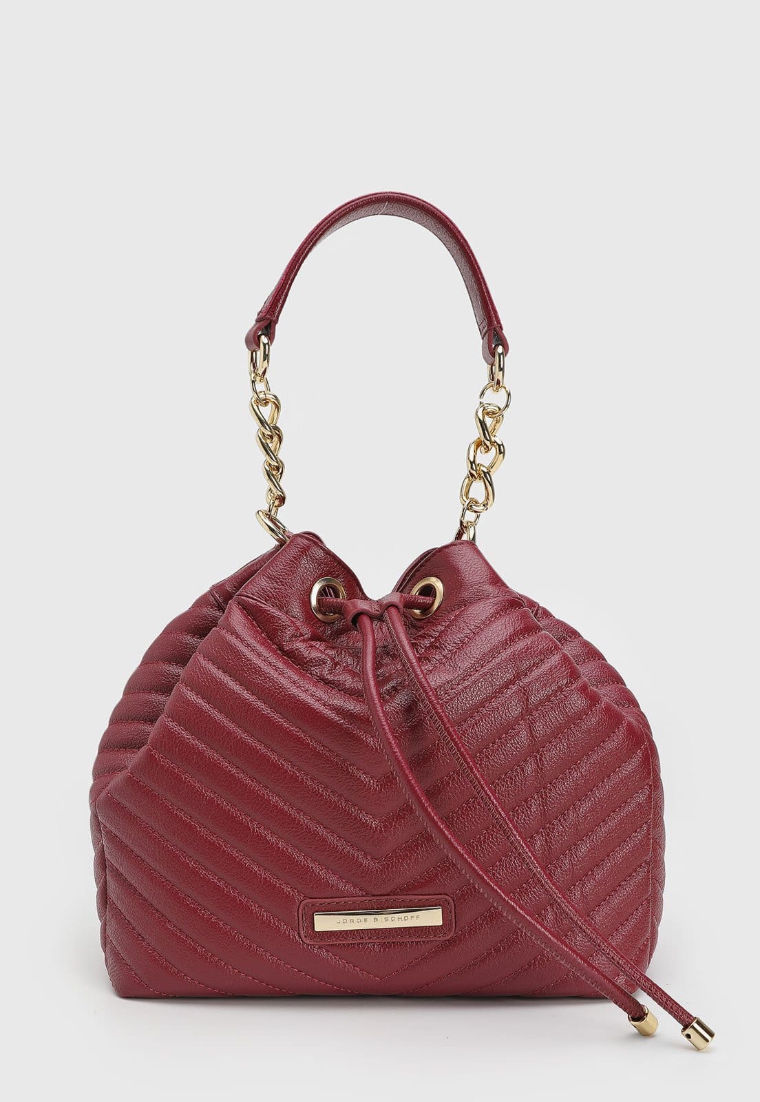 Bolsa Média Jorge Bischoff Alça Corrente Vermelha
