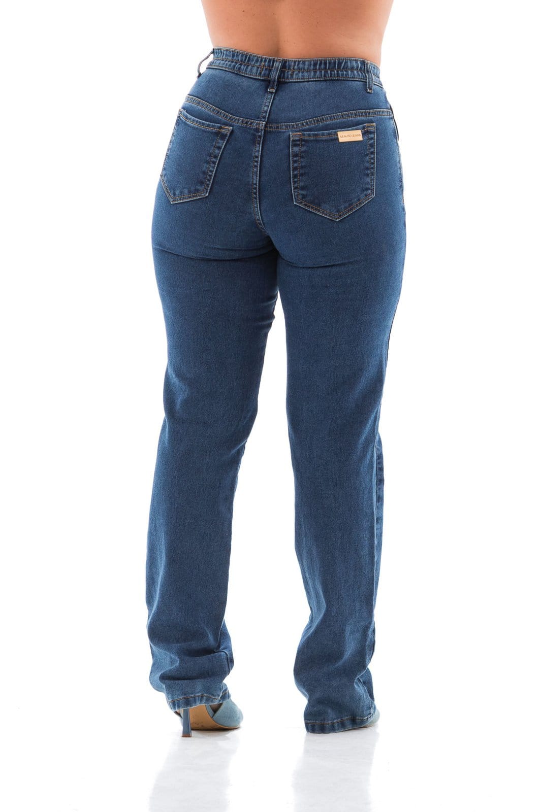Vista 2 Calça Jeans Feminina Arauto Reta Comfy ARAUTO JEANS azul