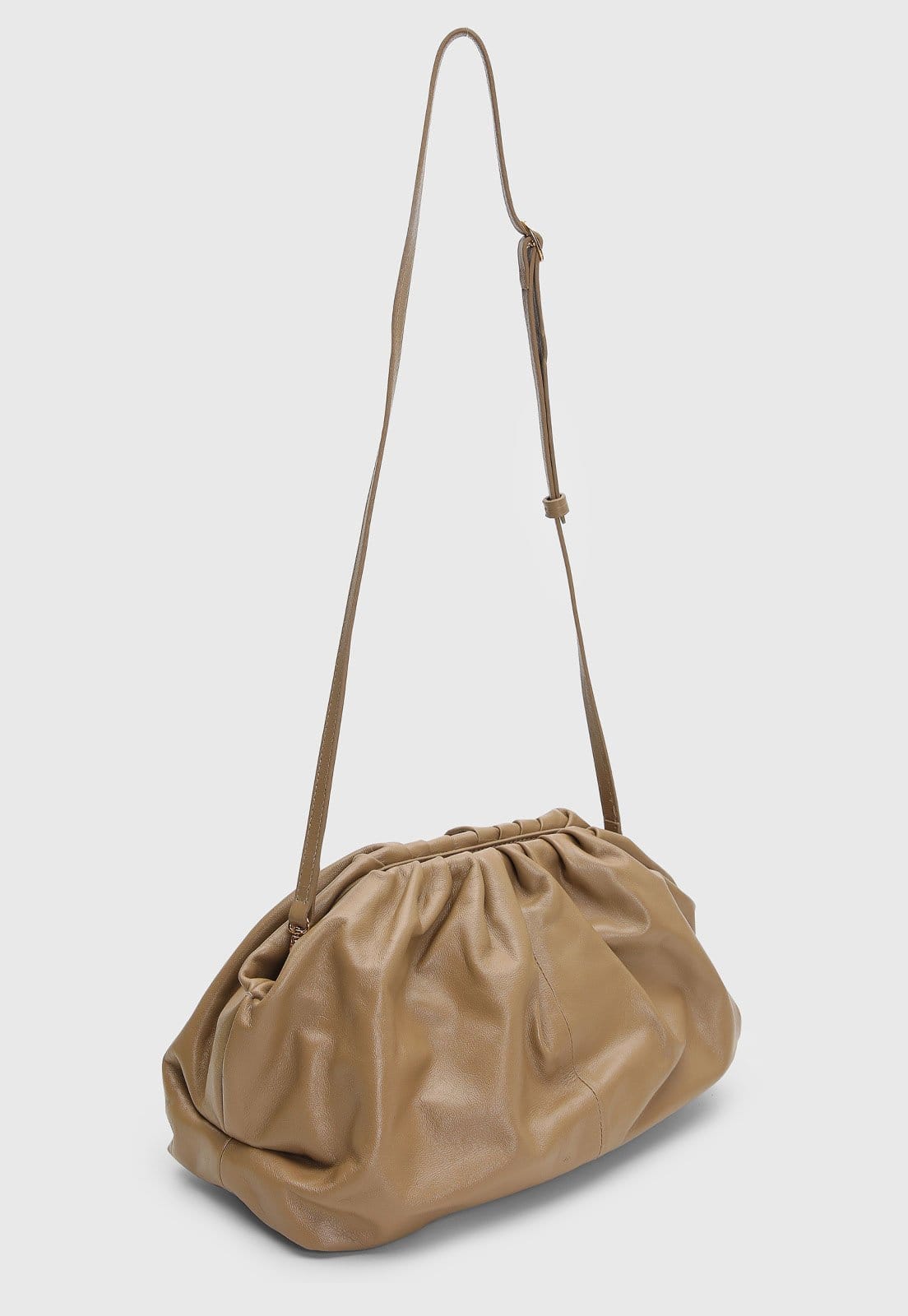 Vista 2 Bolsa Feminina Arezzo Média Misty Taupe Arezzo marrom