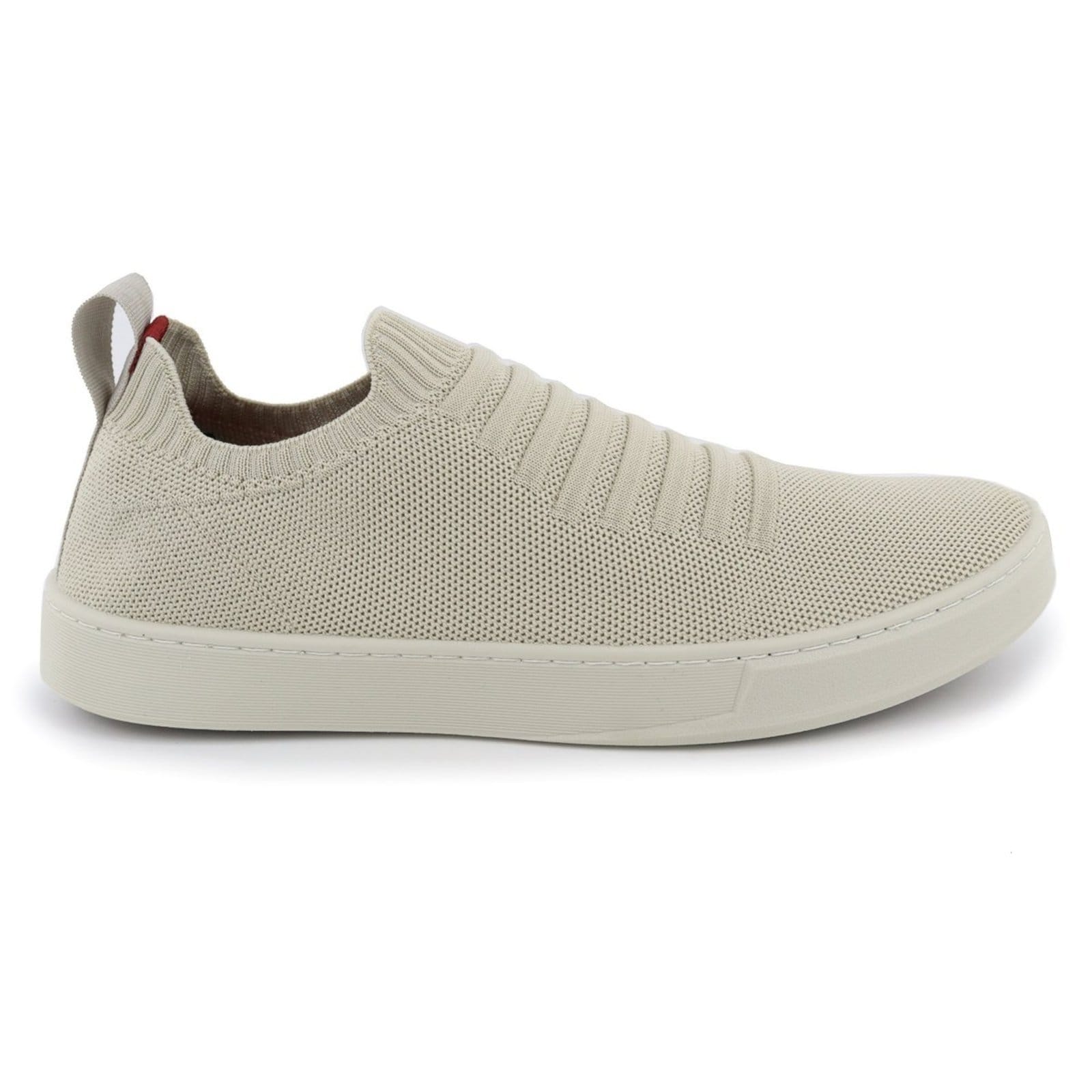 Vista 2 Sapato Casual Masculino Veritimo Tênis Knit Elástico Sapatenis Dia a Dia Conforto Tendência Anna Andrade bege