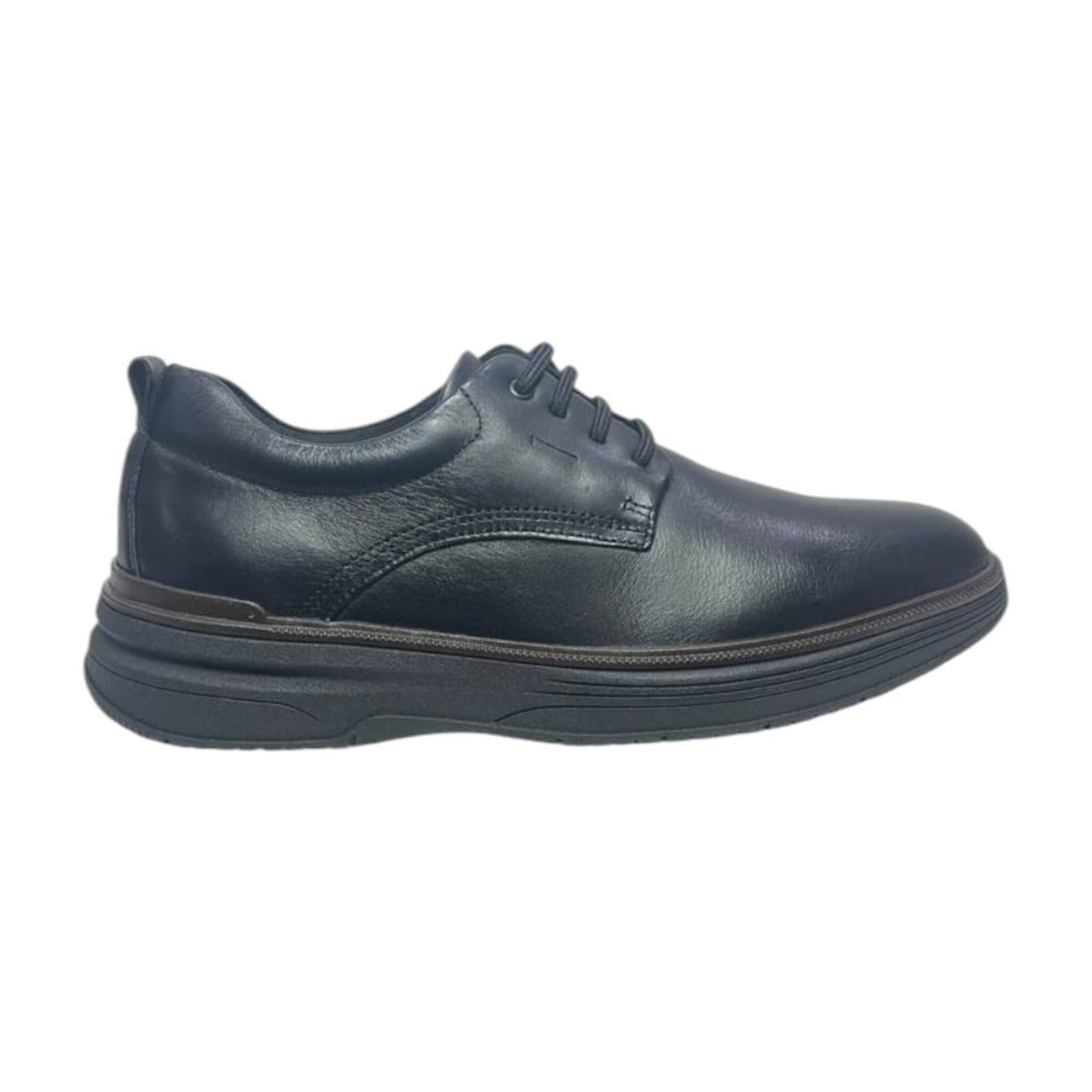 Sapato Social Ferracini Modena Gold Masculino Couro Preto Preto