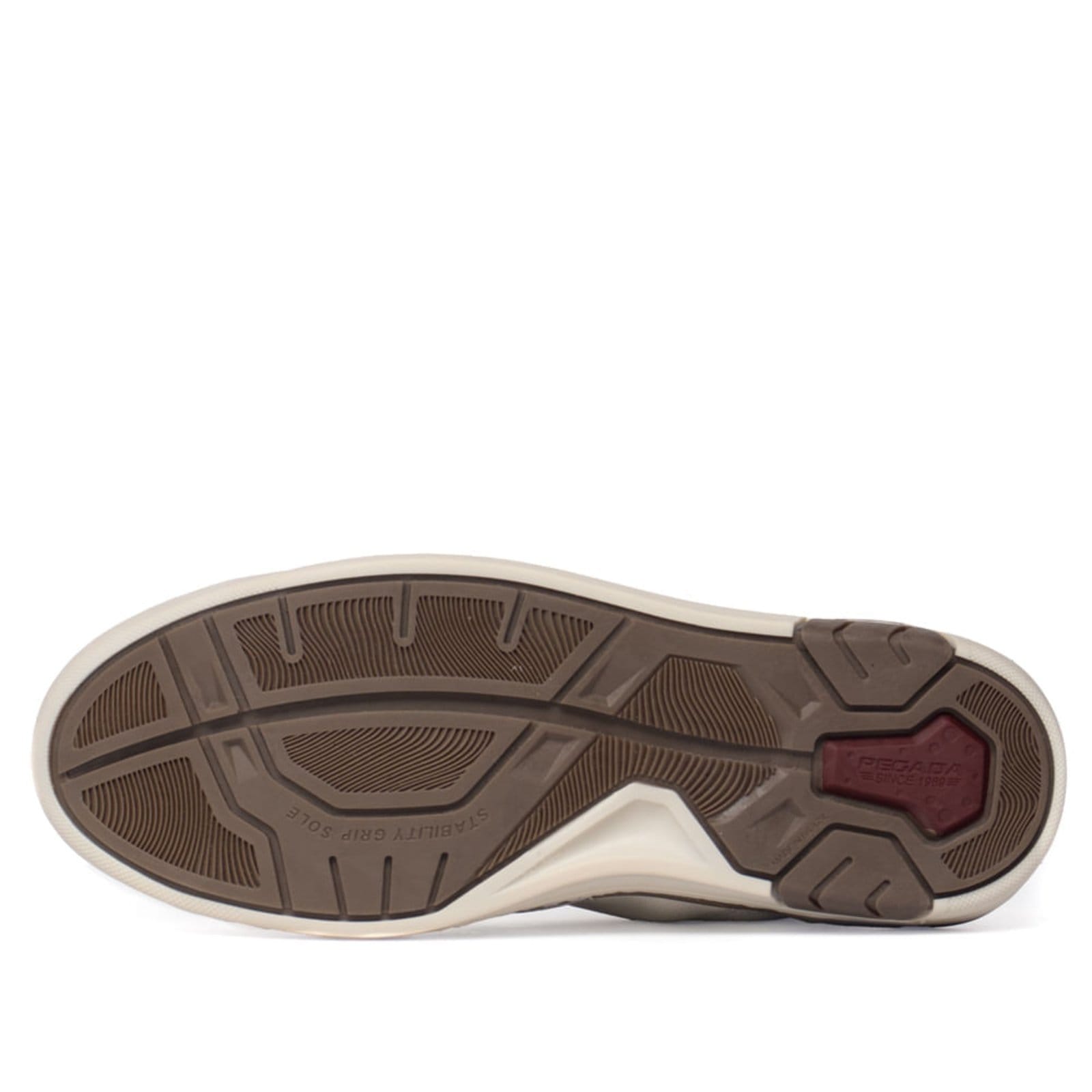 Vista 2 Sapatênis Masculino Pegada Couro Calce Fácil Off White/Cinza PEGADA off-white white