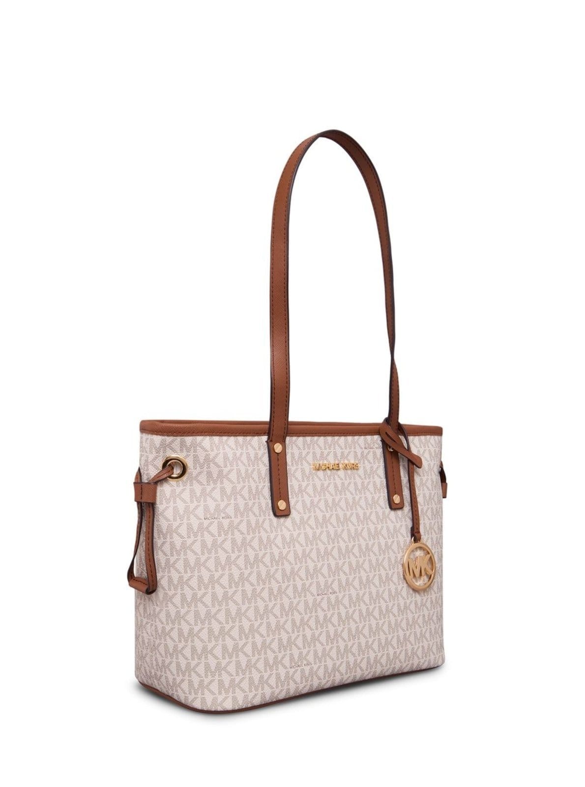 Vista 2 Bolsa Tote Jet Set Logo Grande 35T9gtvt1v150 Michael Kors bege