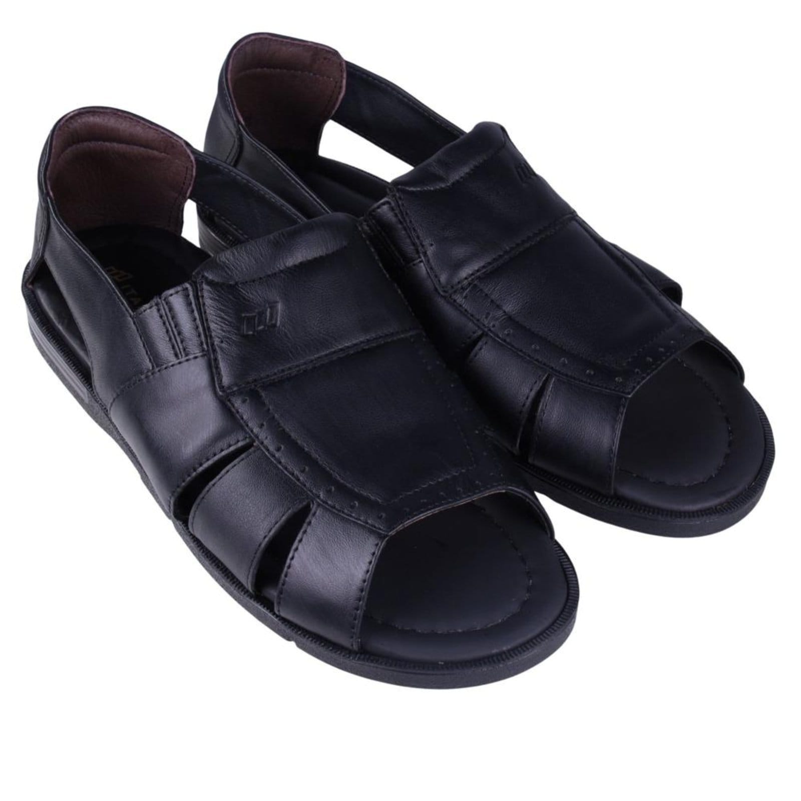 Vista 2 Sandália Masculina Italianinho 10340503 Preto Italianinho incolor