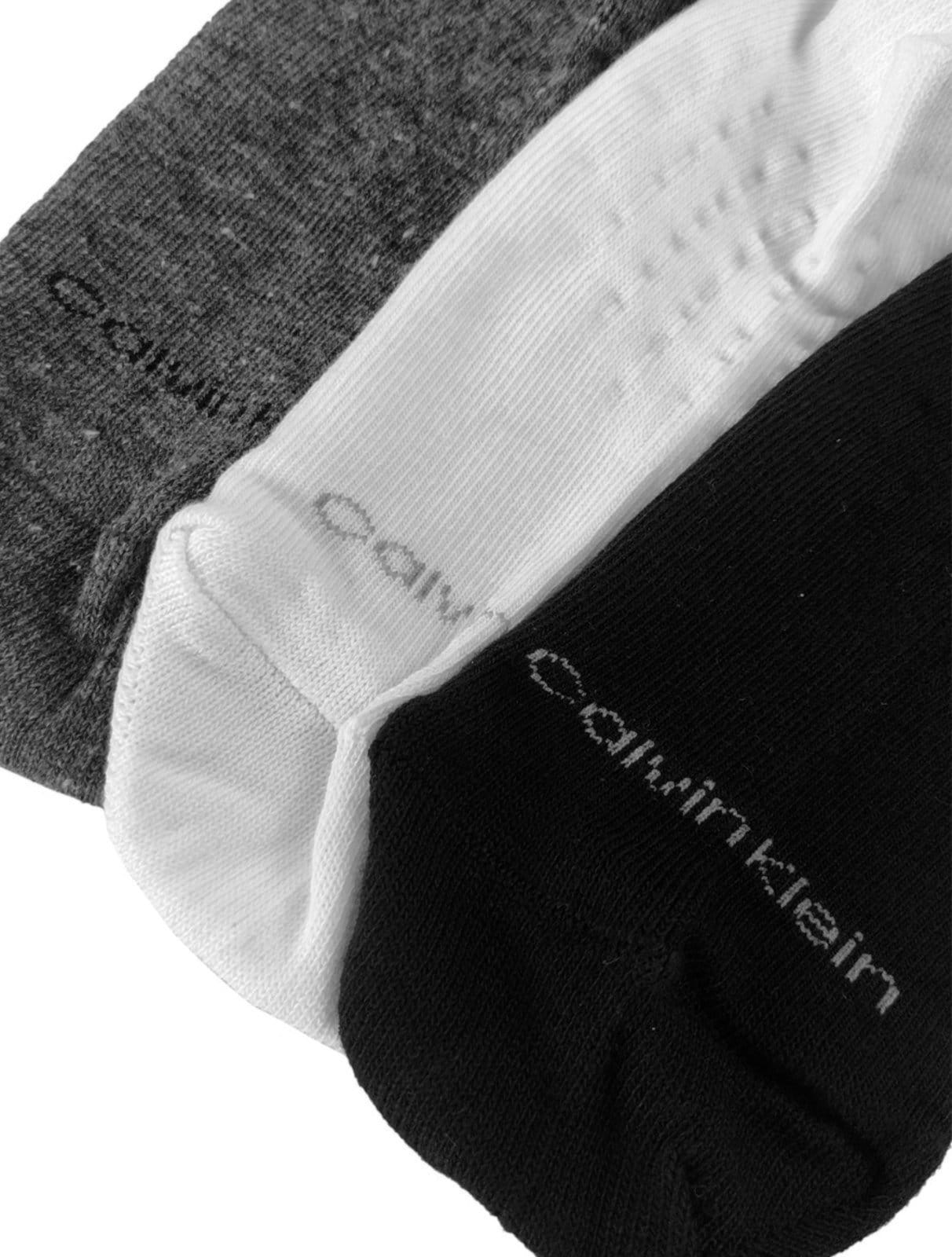 Meia Calvin Klein Invisível Preta/Branca/Grafite Kit 3 Pares - 2