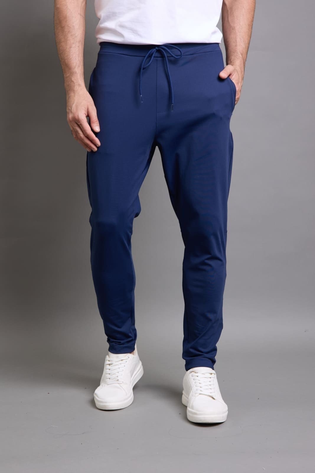 Calça Casual Flexível Masculina em Poliamida Dialogo Jeans Marinho