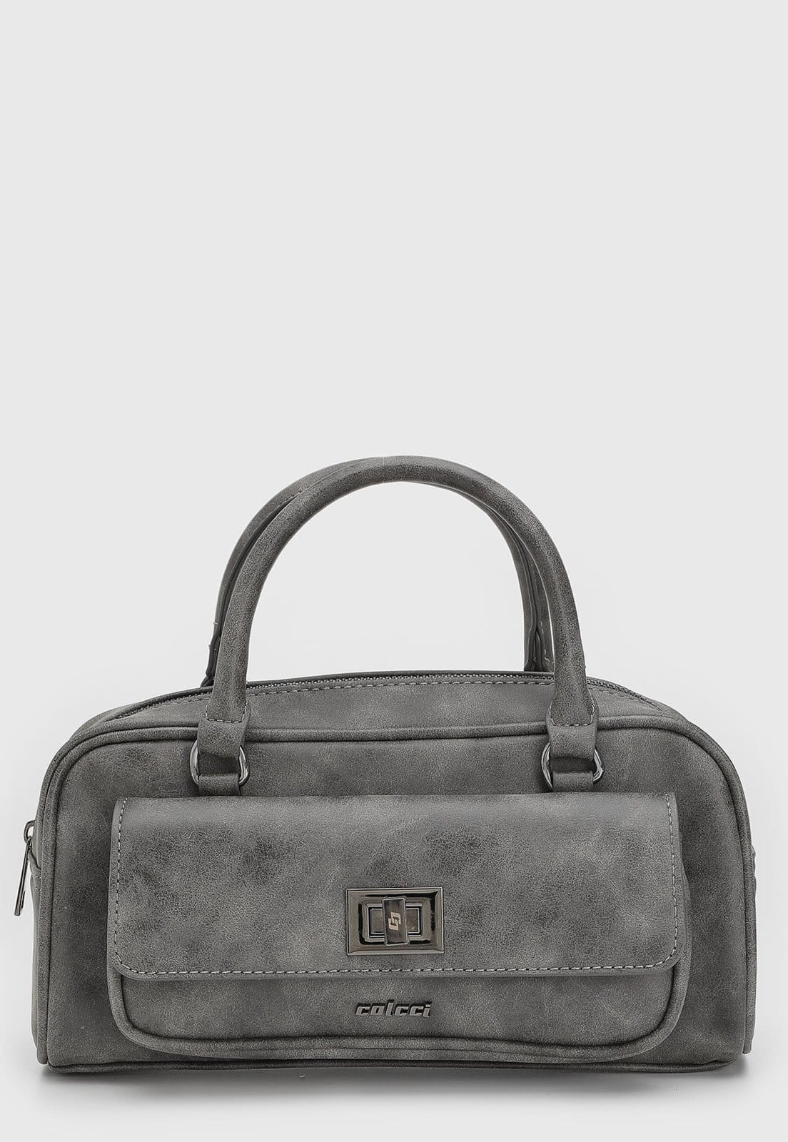 Vista principal Bolsa Feminina Colcci Estruturada Média Colcci cinza
