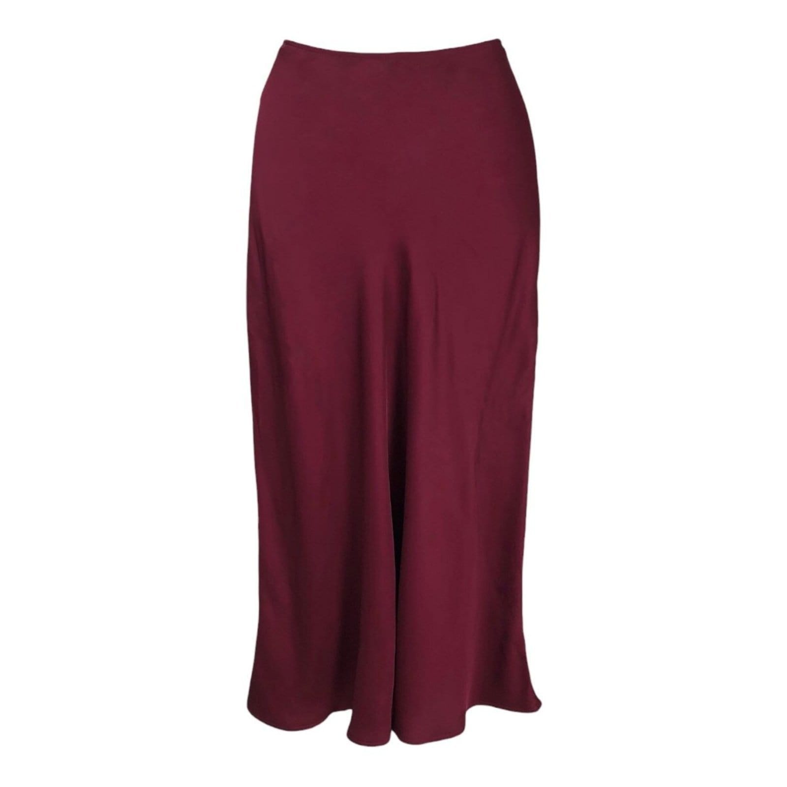 Saia Midi Básica Triton Bordo Veludo