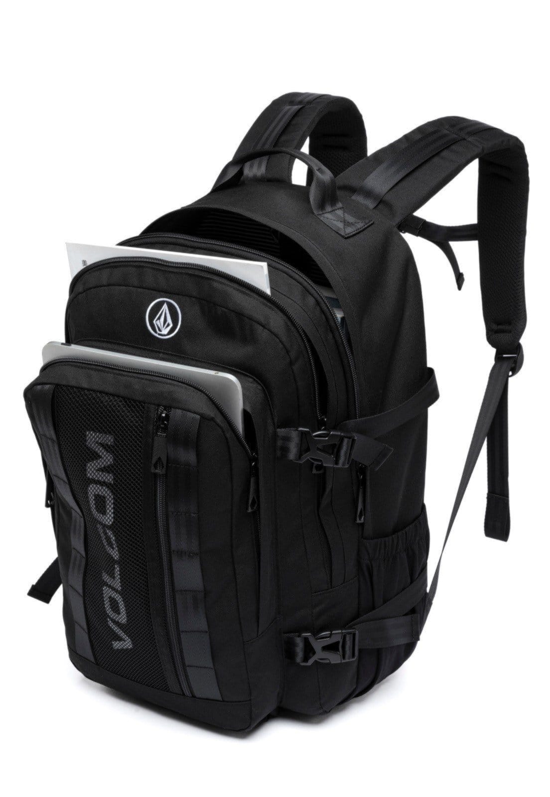 Mochila Volcom Escolar Bolsa Trabalho Masculina Espaçosa Resistente - 2