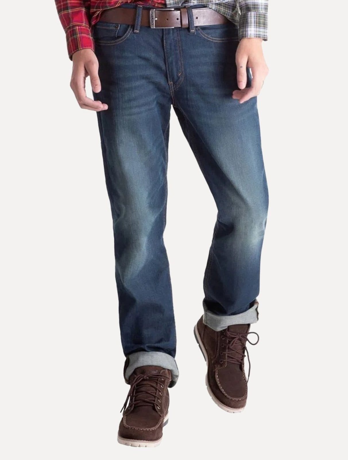 Calça Levis Jeans Masculina 514 Straight Stretch Midnight Greenish Médio