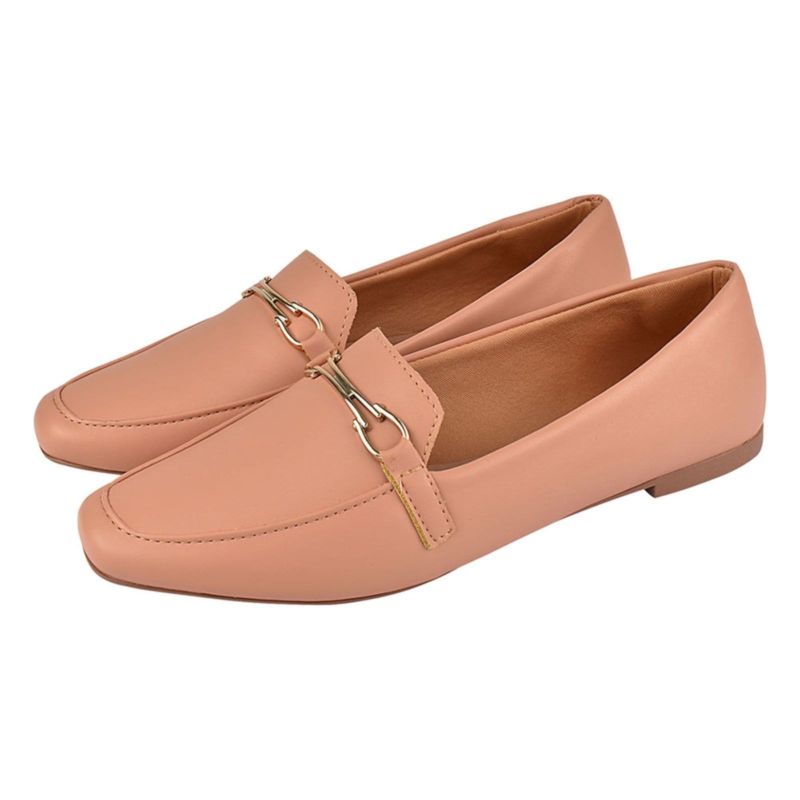 Sapato Feminino Mocassim CM Calçados Bico Quadrado Confort Sapatilha