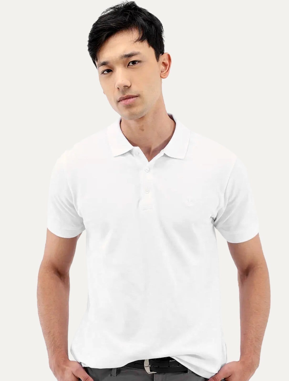 Polo Dudalina Masculina Essentials Extra Cotton Light Icon Branca