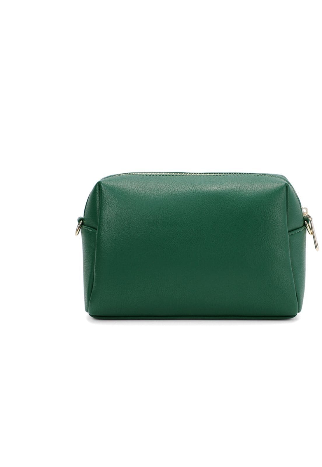 Vista 2 Bolsa Transversal Feminina Porta Cartões Clutch Carteira Perfect For You verde