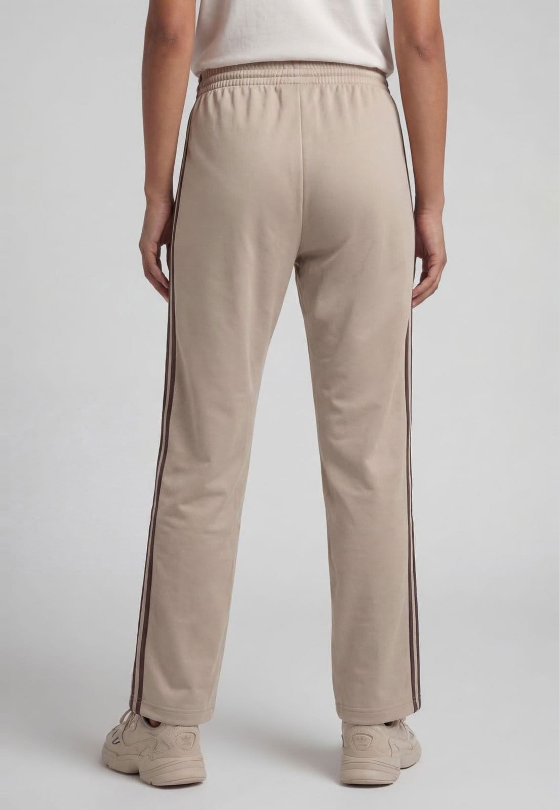 Vista 2 Calça Feminina adidas Originals FB Loose TP adidas Originals bege