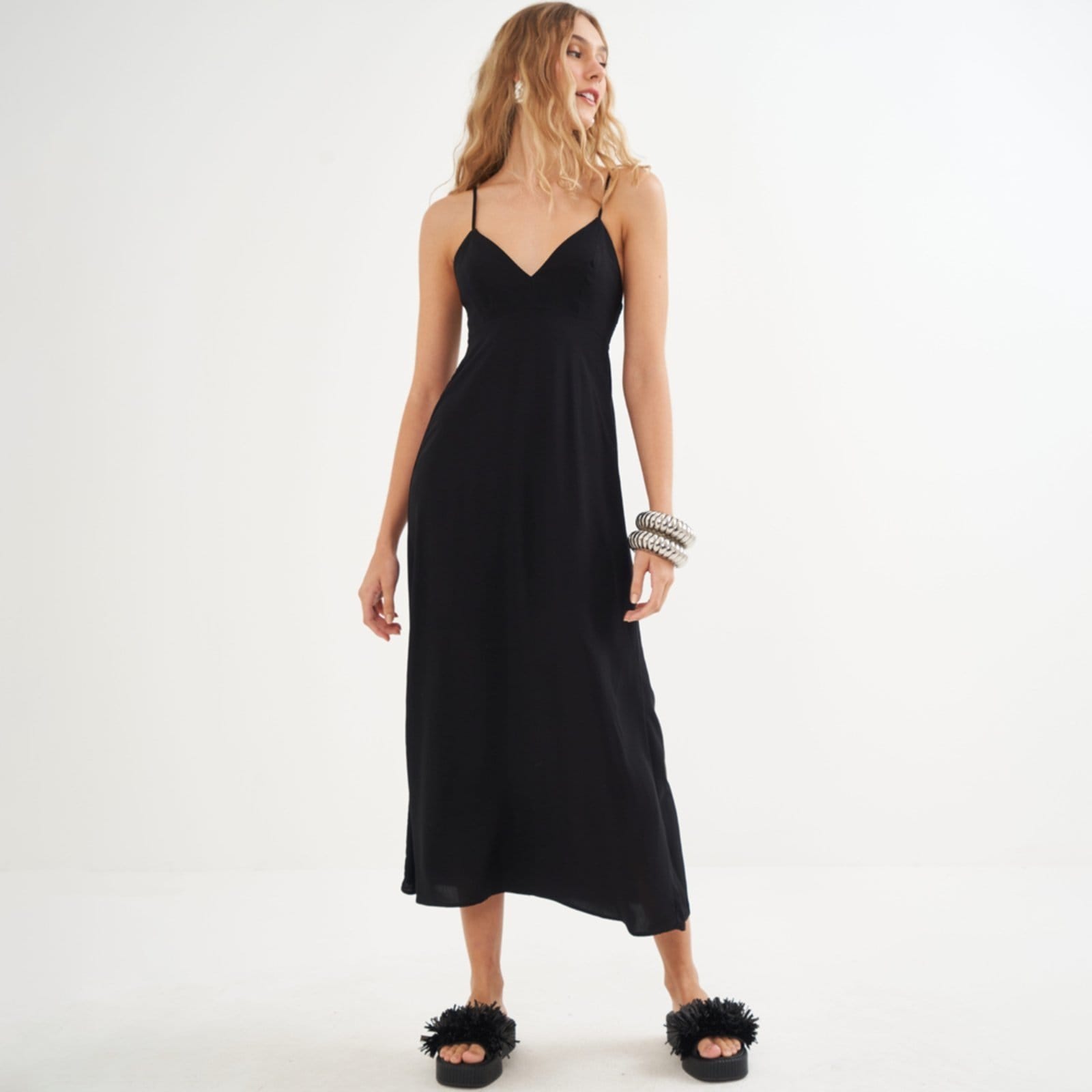 Vestido Super Mid Colcci Alças Pr26 Feminino