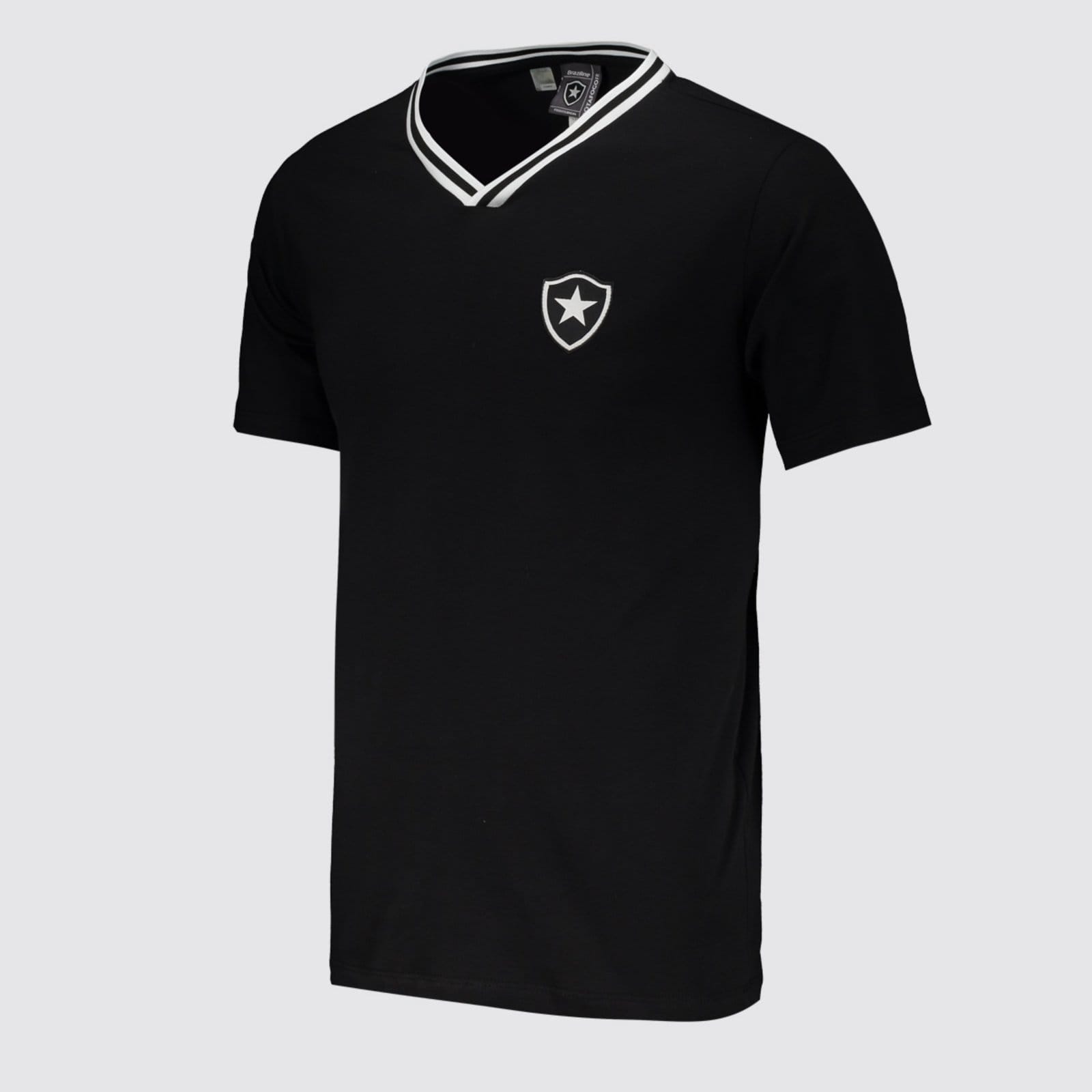Vista 2 Camisa Botafogo Dádiva Preta braziline preto