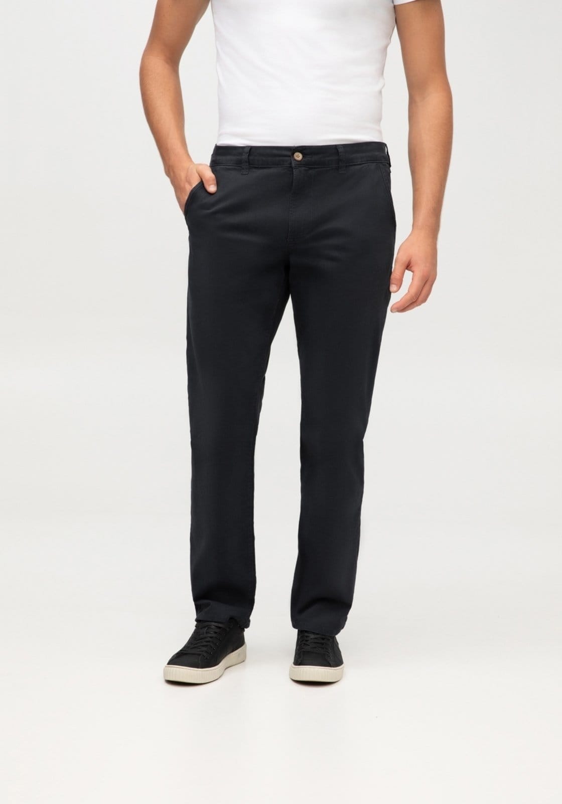 Calça Sarja Masculina Reta Chino Clássica