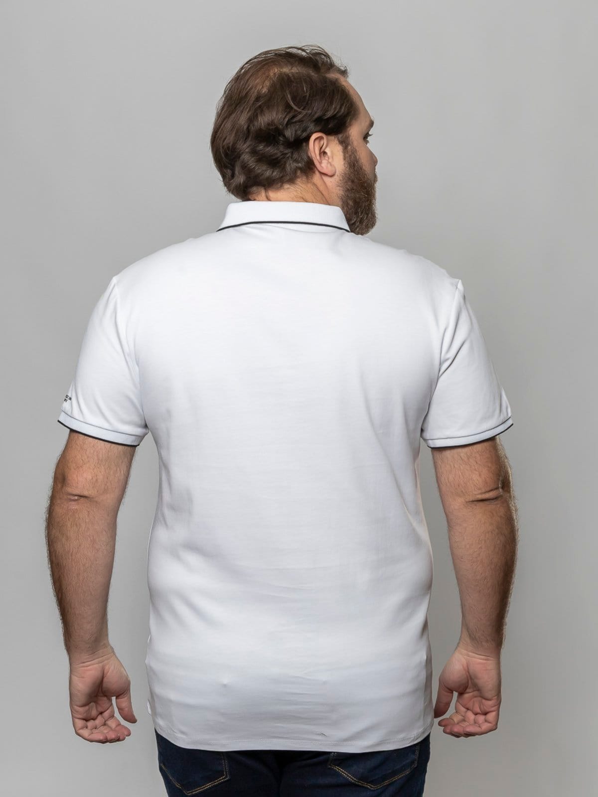 Vista 2 Camisa Masculina Polo Over Size Crocker - 50695 Crocker branco