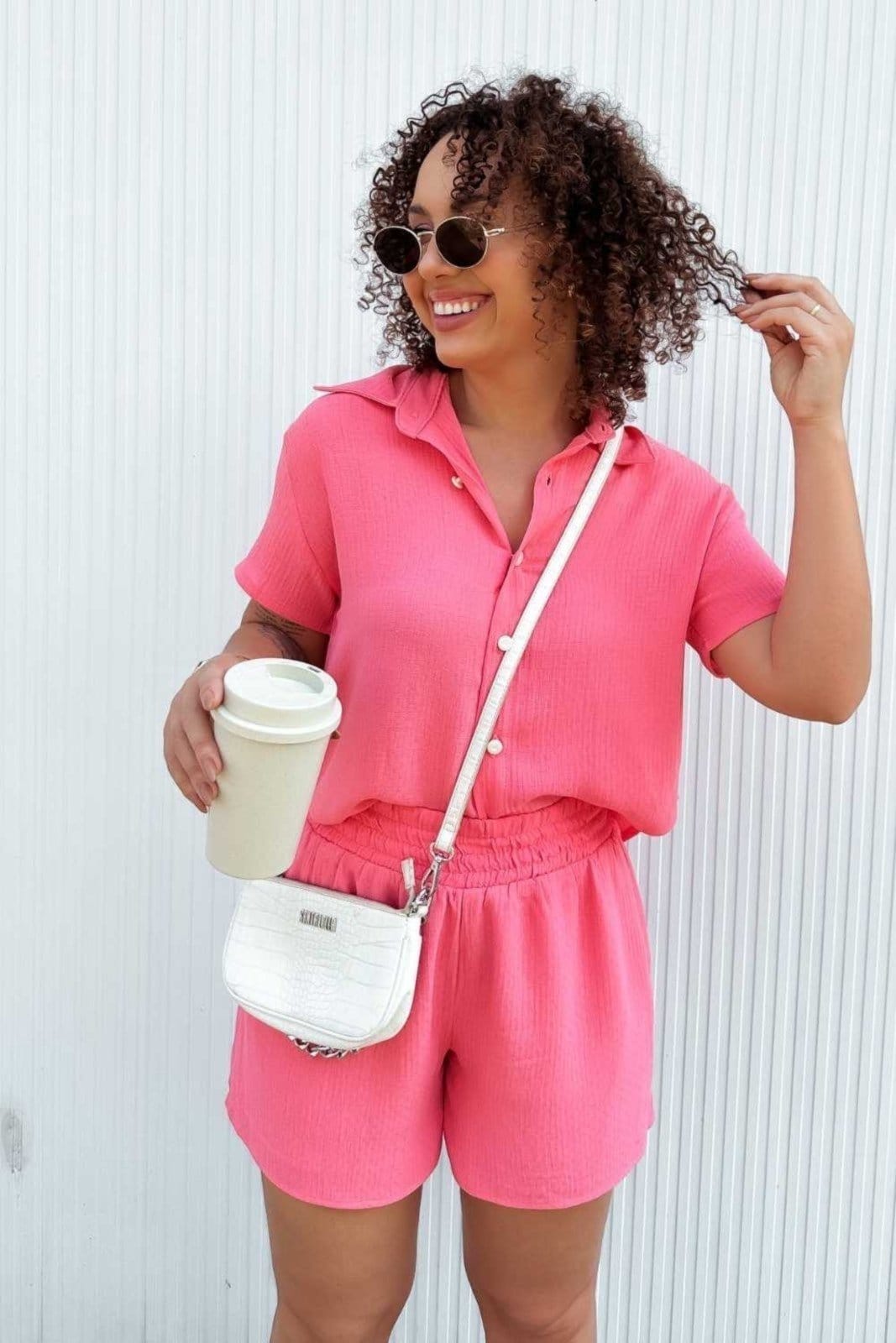 Short Vanibele Alfaiataria Goiaba