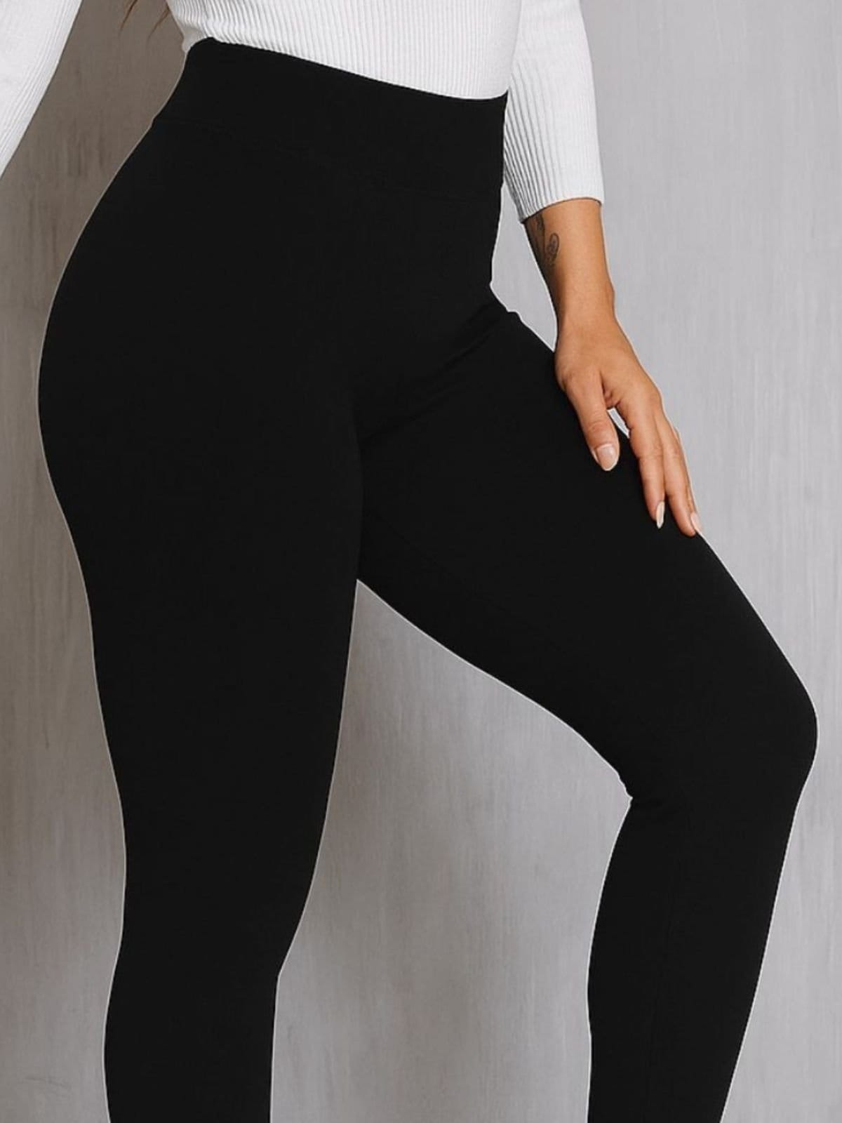 Vista 2 Calça Legging Feminina CKF Wear Cintura Alta Preta CKF Wear preto