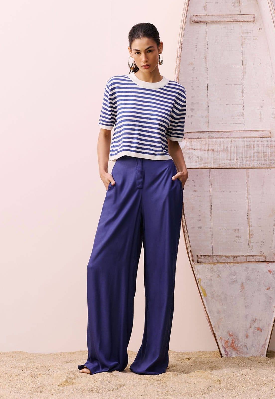 Calça CaCay Pantalona Lisa