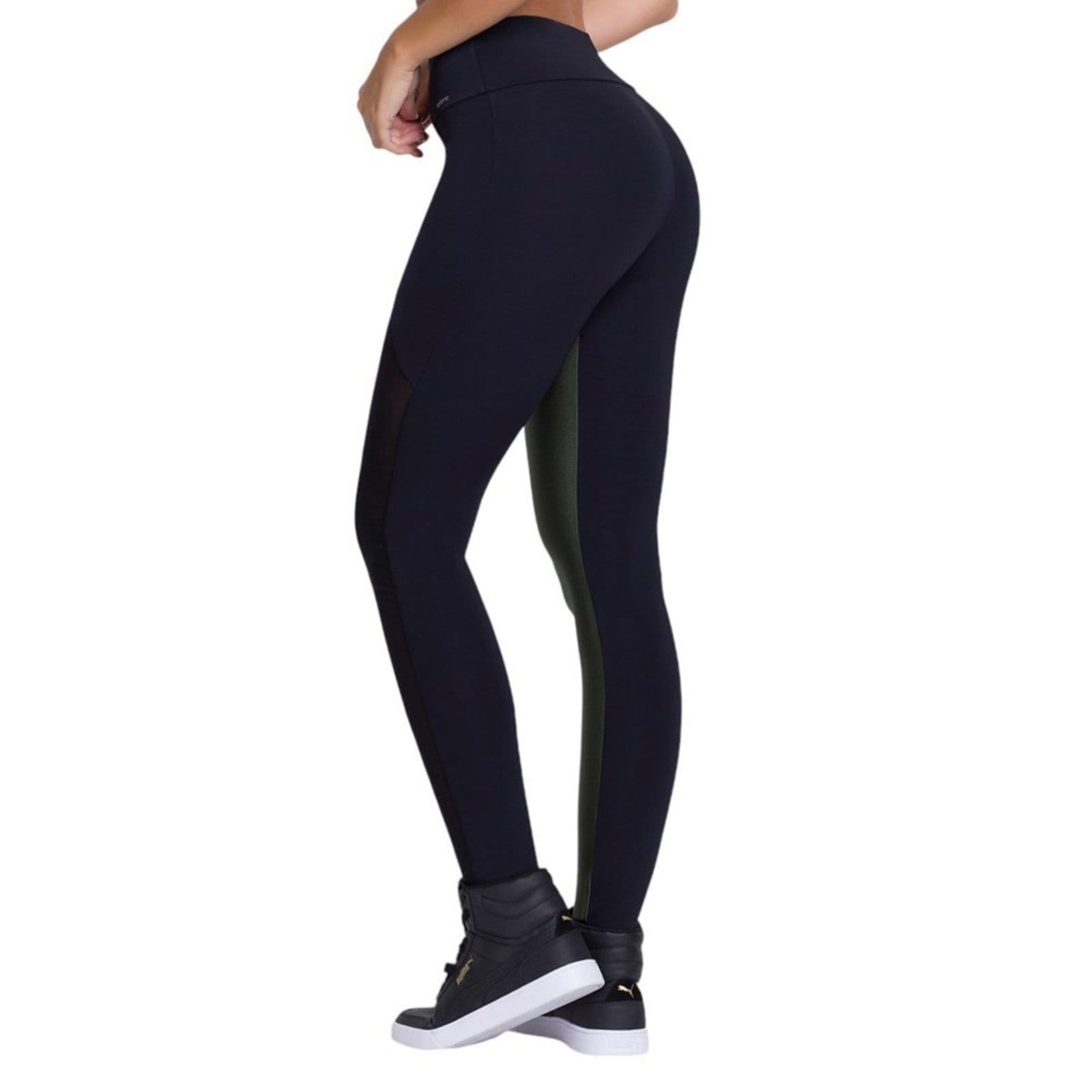 Vista 2 Calça Legging Selene Com Recorte Feminina SELENE preto