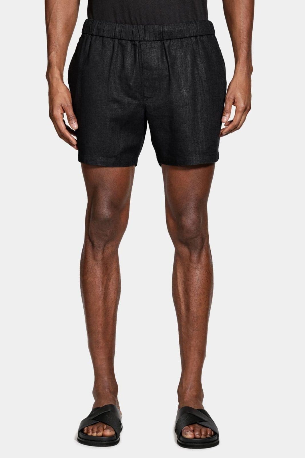 Vista 2 Bermuda Aramis Algodão Com Elastico Rústica Aramis preto