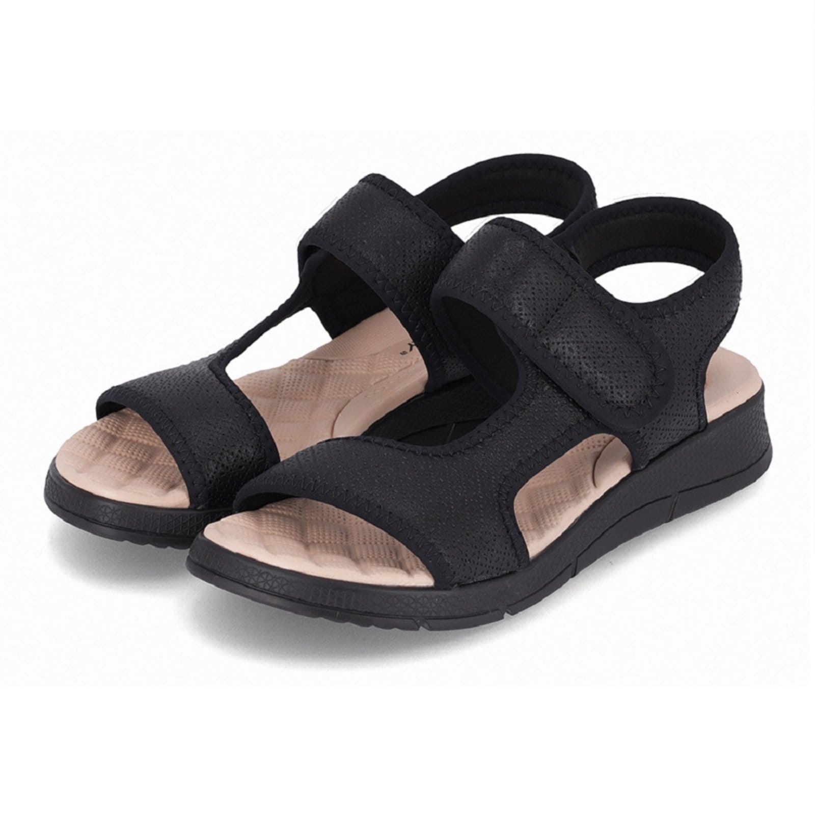 Vista 2 Sandália Papete Esporão Piccadilly Wide Fit 571004 Feminina Piccadilly preto