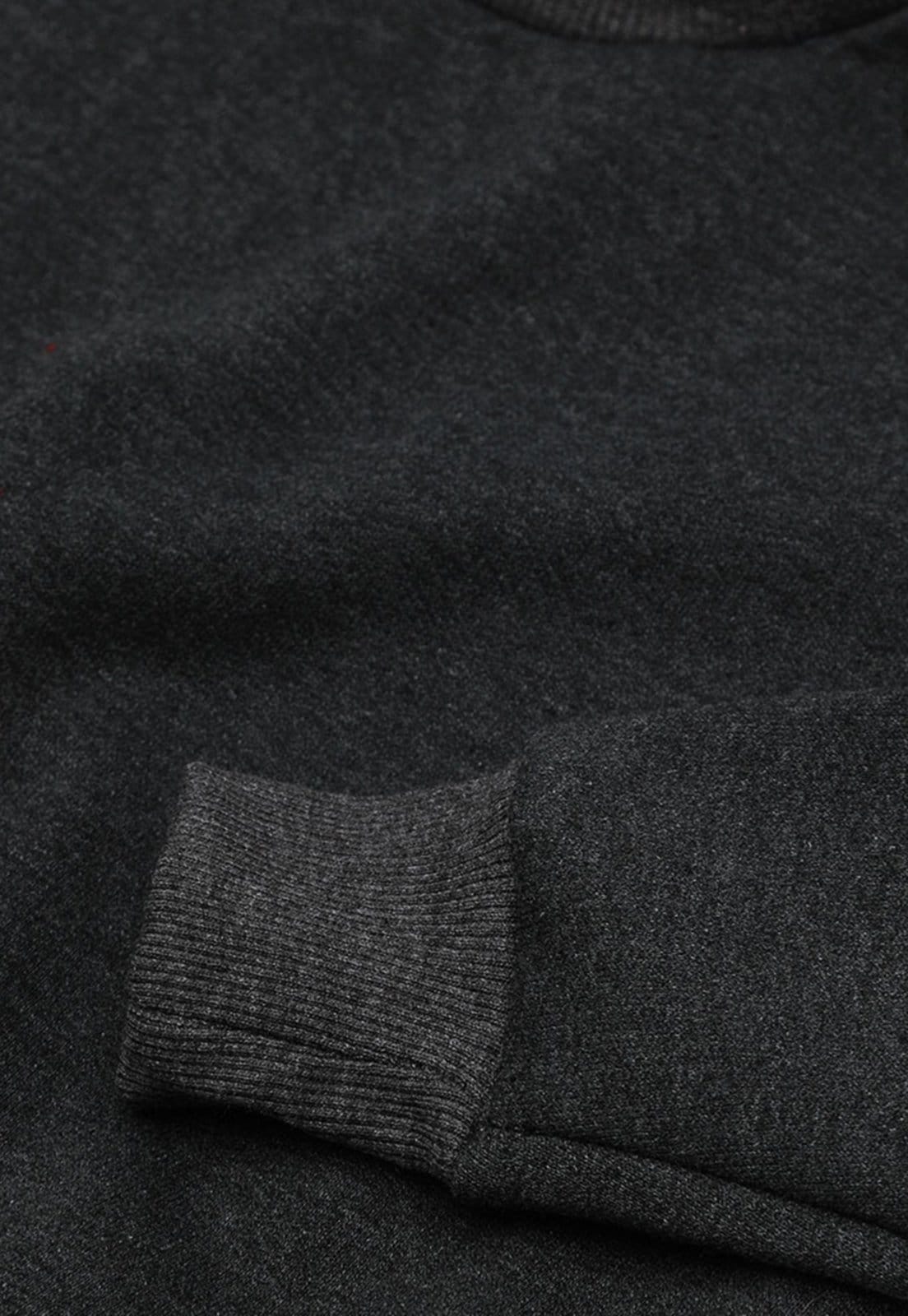 Vista 2 Moletom Gola Redonda Masculino Flanelado Estampa Paris Chumbo Benellys grafite