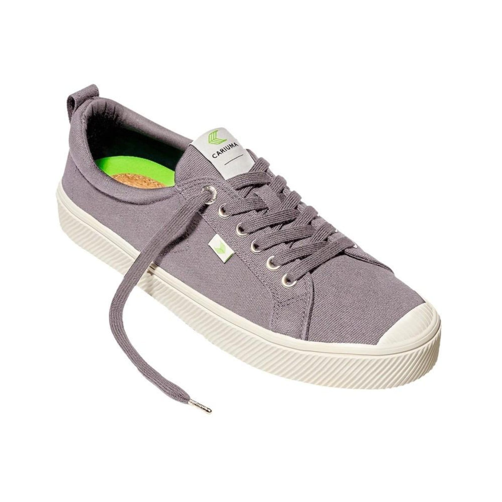 Vista 2 Tênis Cariuma Oca Low Masculino Mystic Grey Cariuma cinza grey