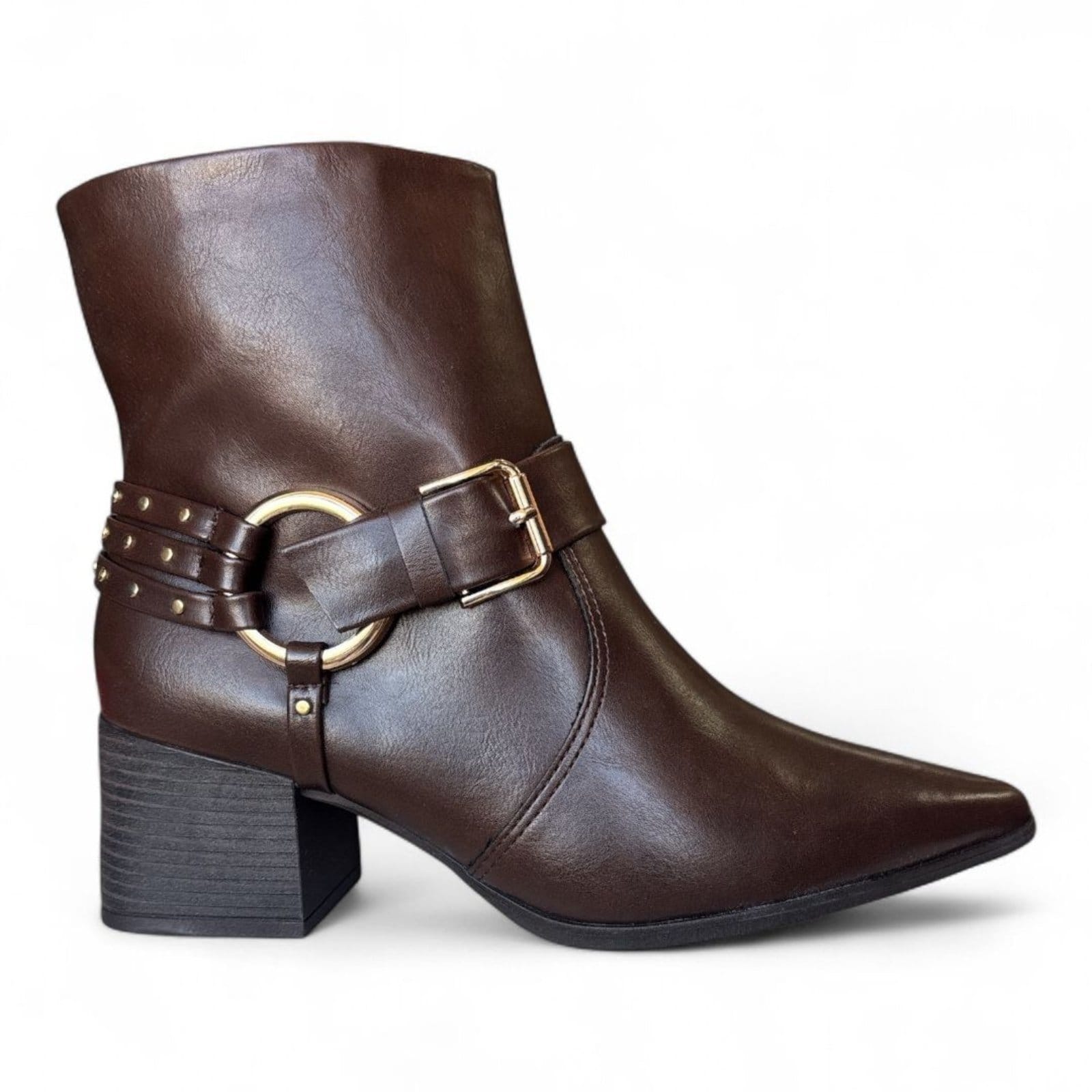 Vista 2 Bota Feminina Cano Curto Ramarim 2559131-2 RAMARIM marrom