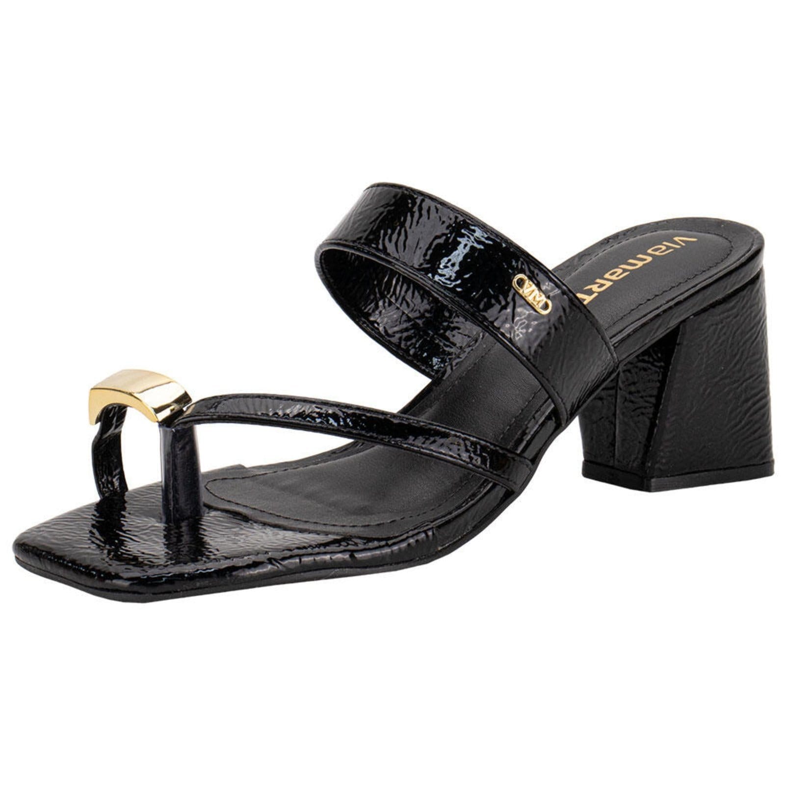 Tamanco Feminino Salto Grosso Via Marte 264006 5832640