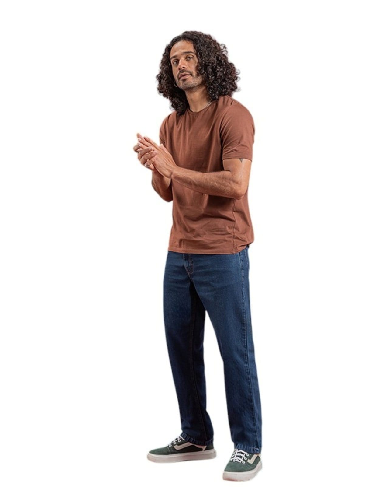 Calça Masculina Reta - Black Jeans - Denim Escuro