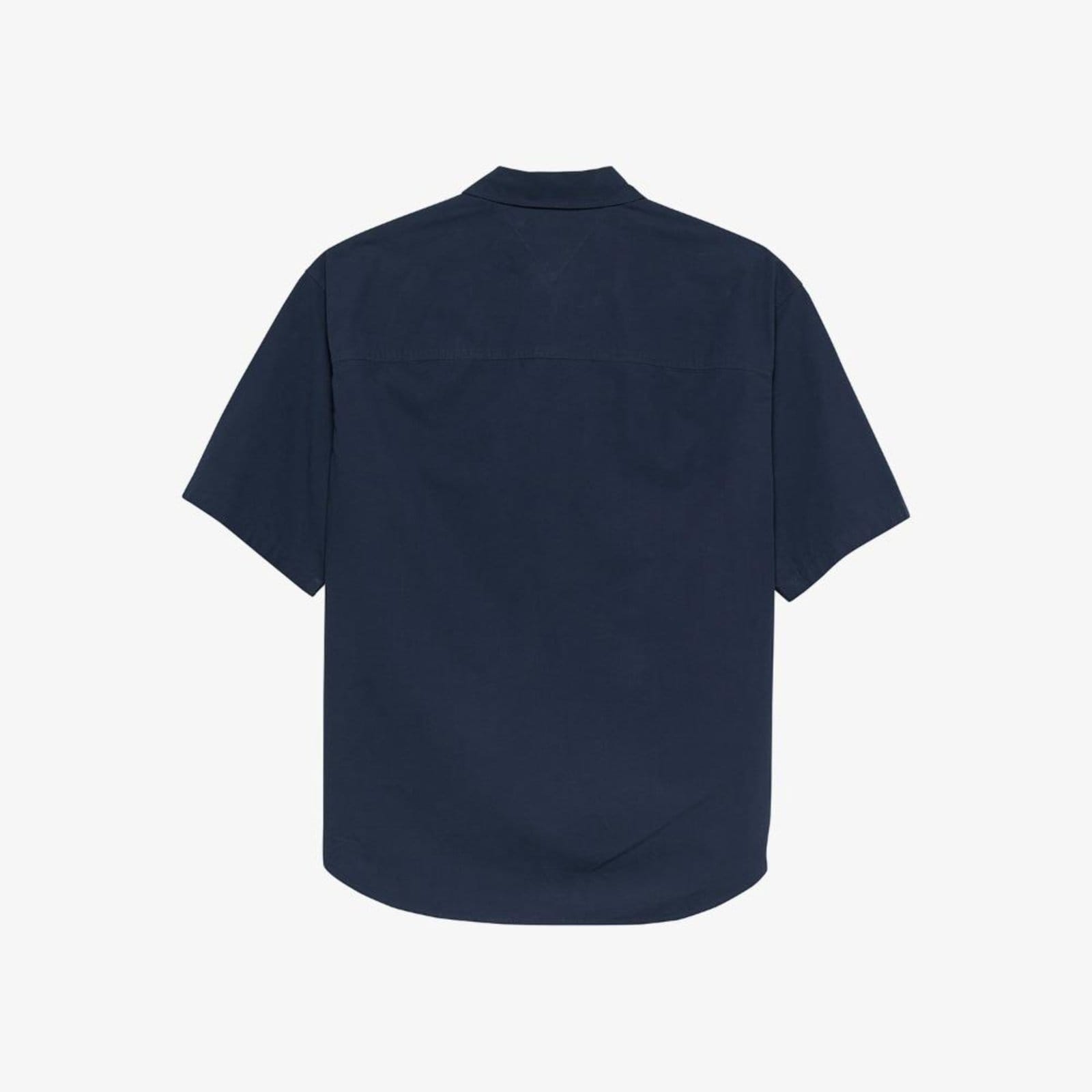 Vista 2 Camisa Bandeira Relaxed Fit Tommy Jeans - EEG Tommy Jeans azul marinho