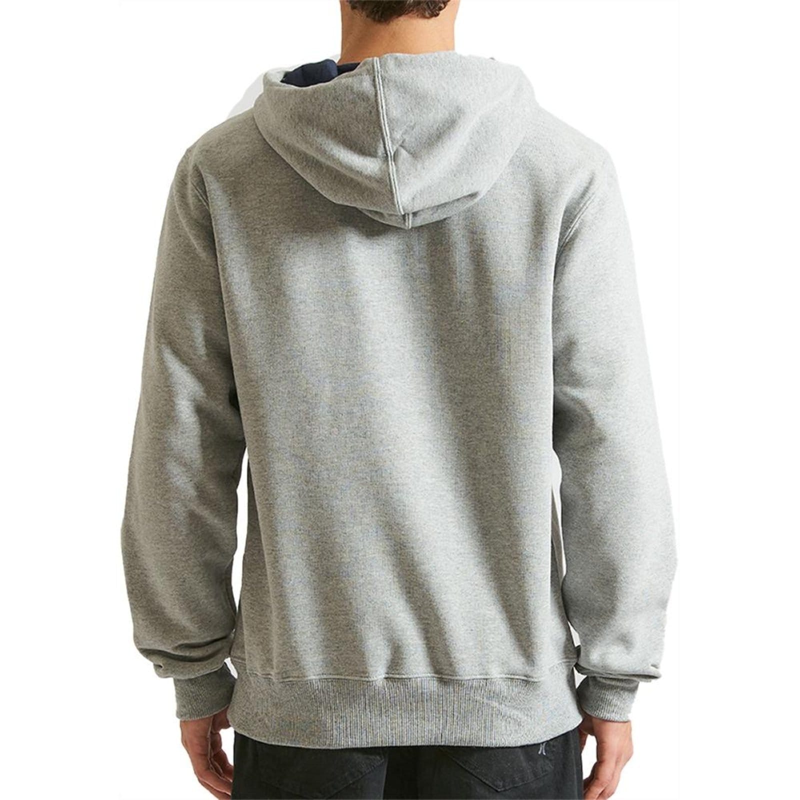 Vista 2 Moletom Hurley Canguru Puff WT24 Masculino Mescla hurley cinza