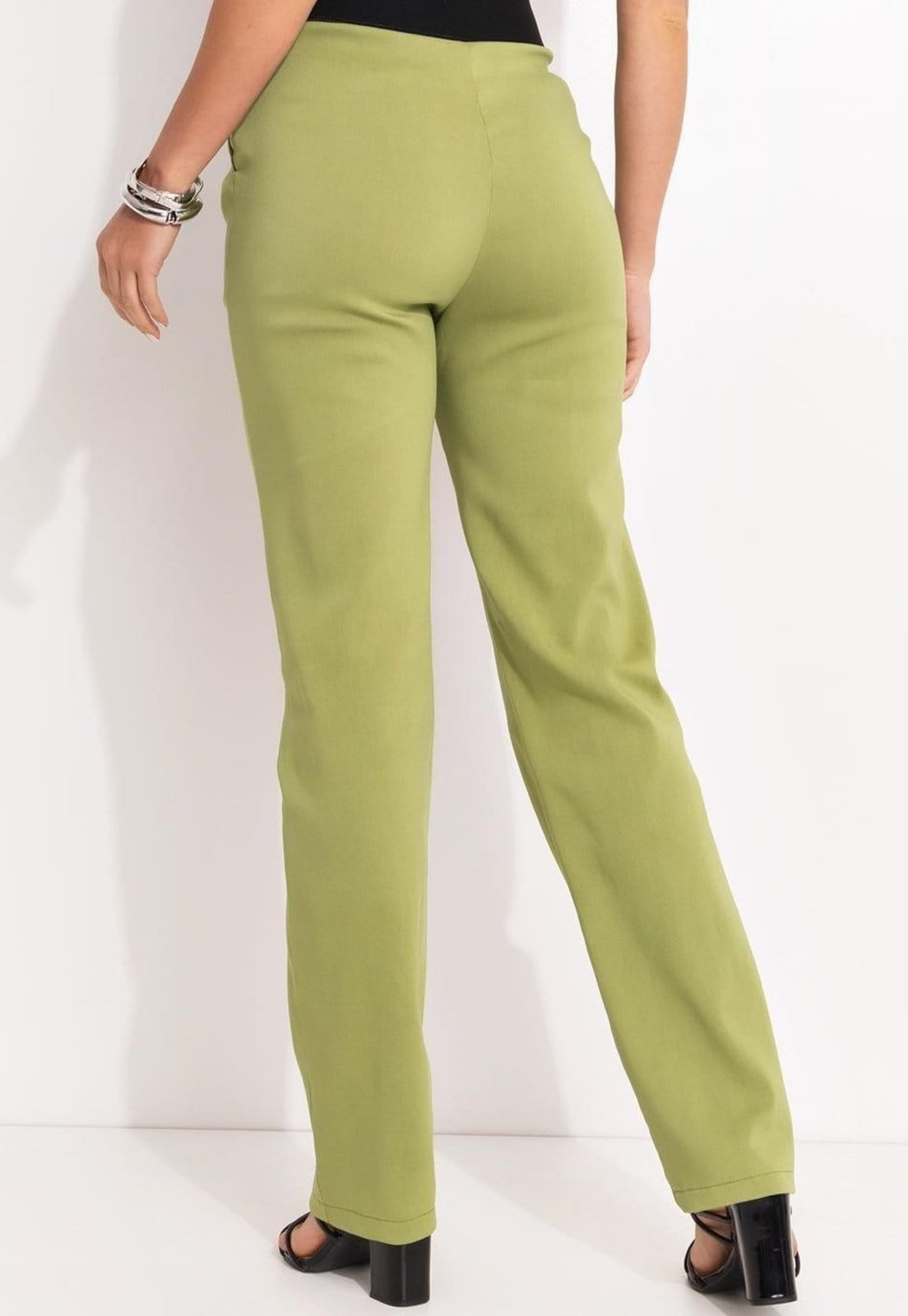 Vista 2 Calça Em Bengaline Quintess verde