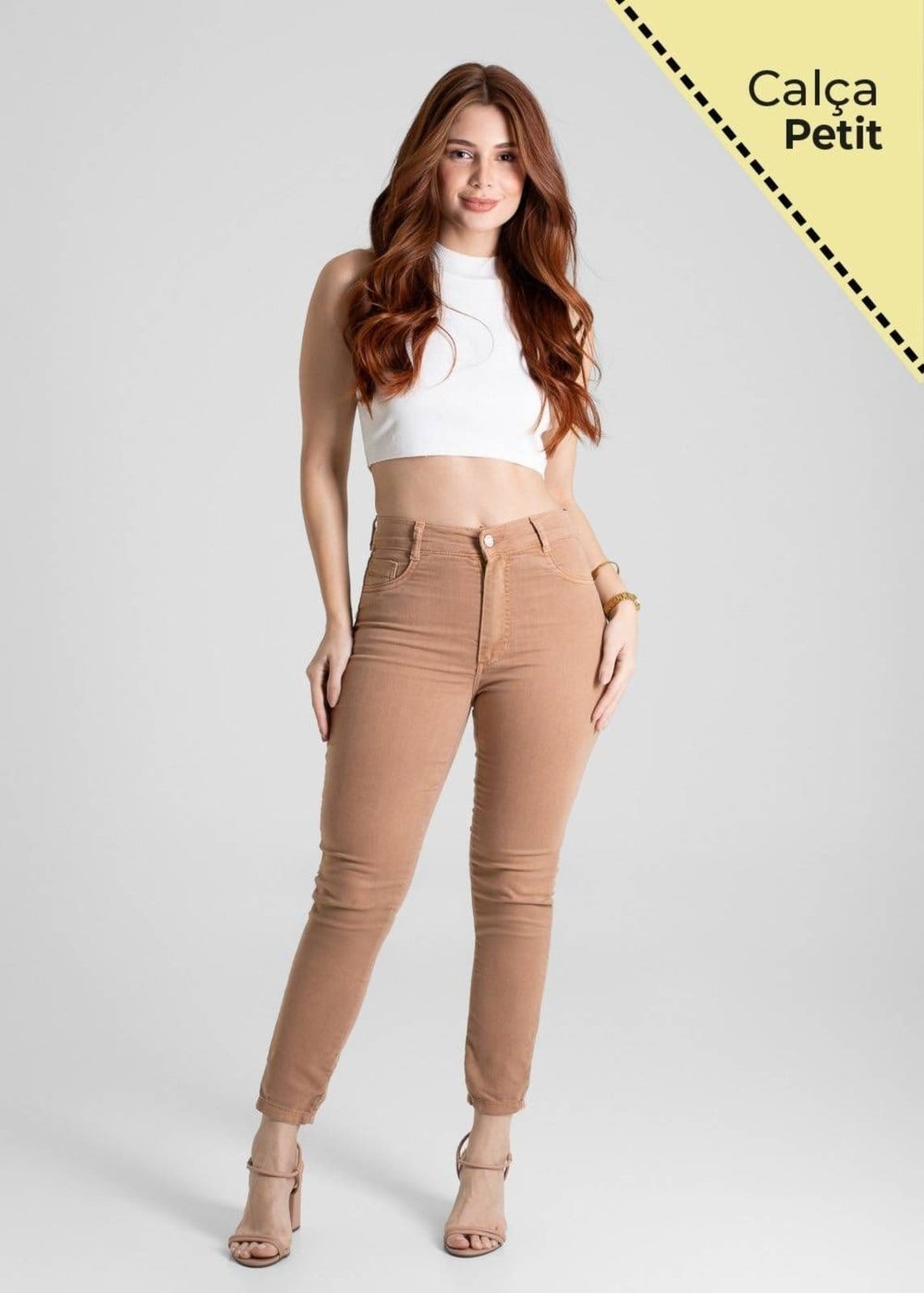 Vista 2 Calça Jeans Sawary Skinny Petit - 280800 Sawary marrom