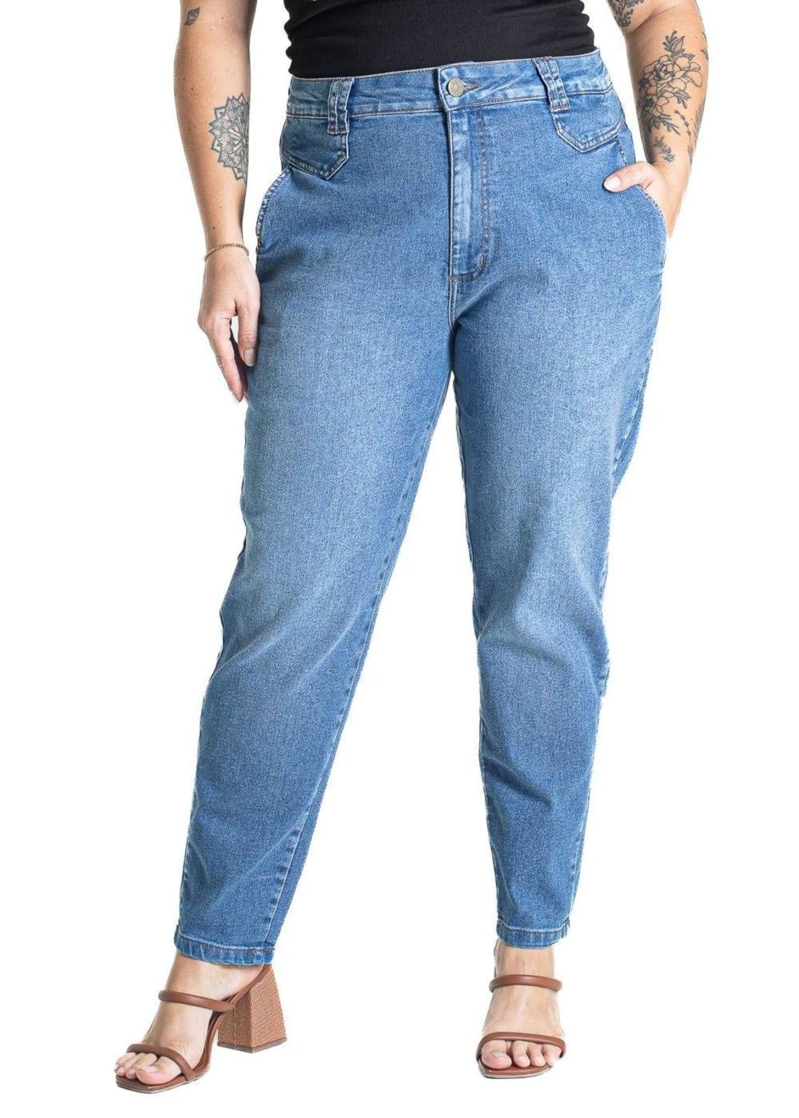 Calça Jeans Sawary Plus Size Mom - 281064