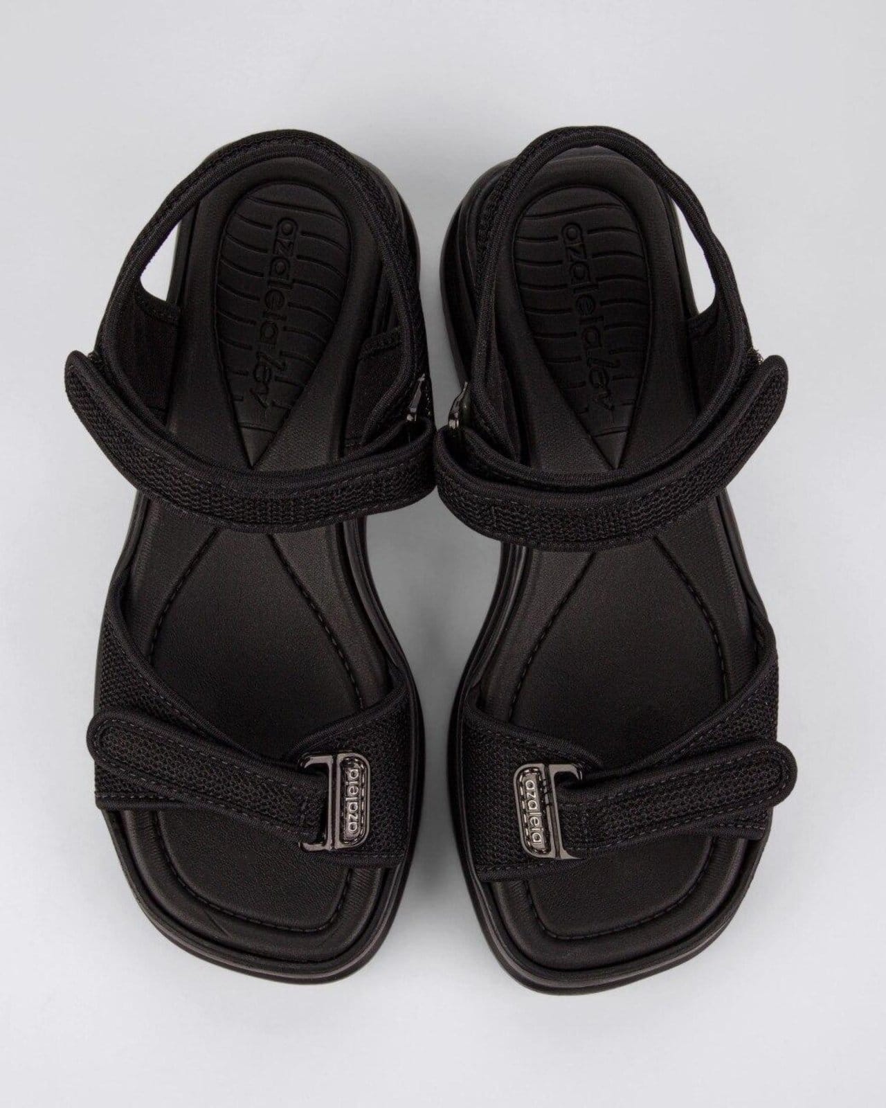 Vista principal Sandália Papete Feminina Azaléia Vera Soft Therapy AZALEIA preto