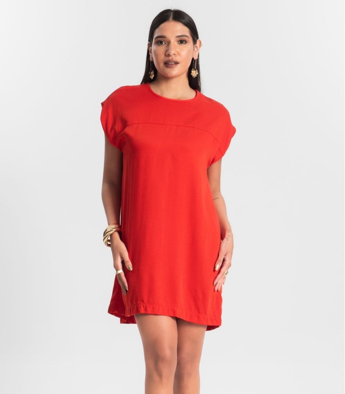 Vestido Curto Feminino Rovitex