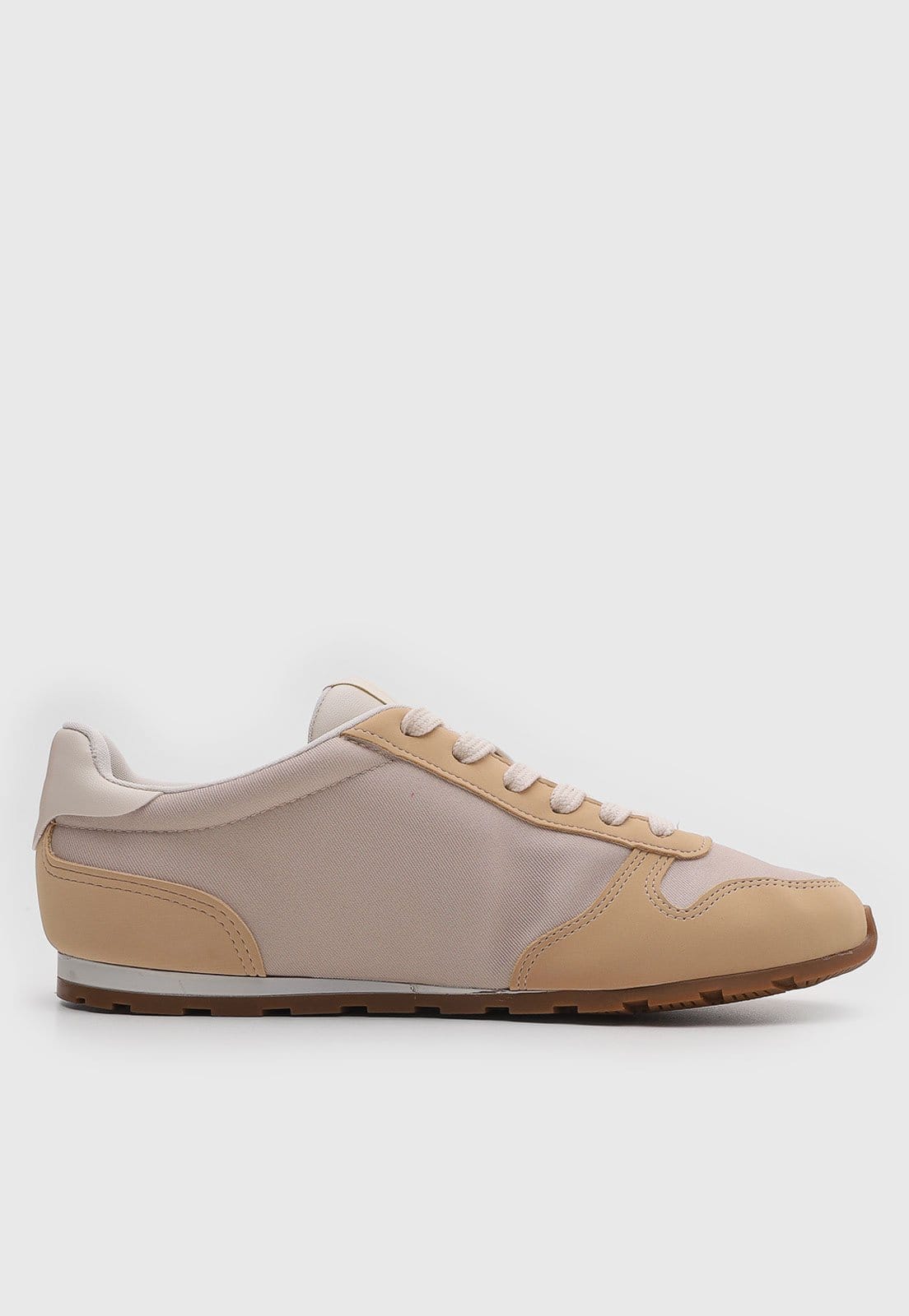 Vista 2 Tênis Feminino Anacapri Com Cadarço Anacapri bege