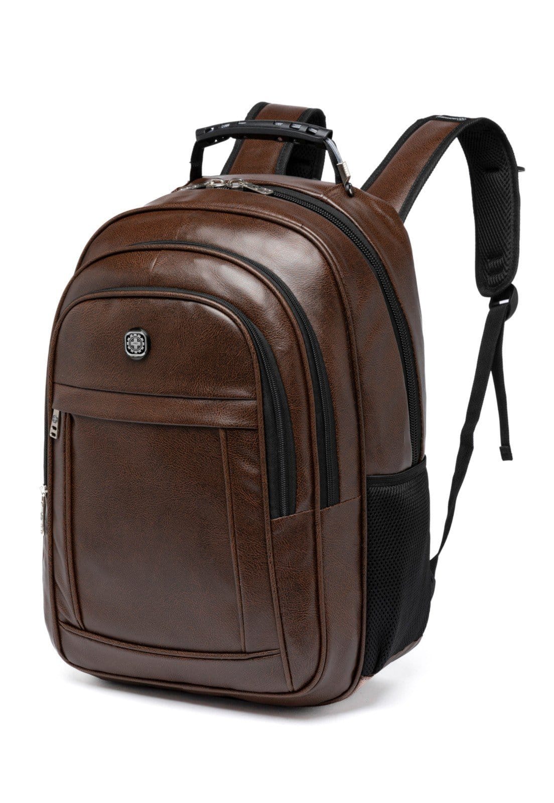 Vista 2 Mochila Executiva Faculdade Reforçada Bolsa Grande Crossgear marrom