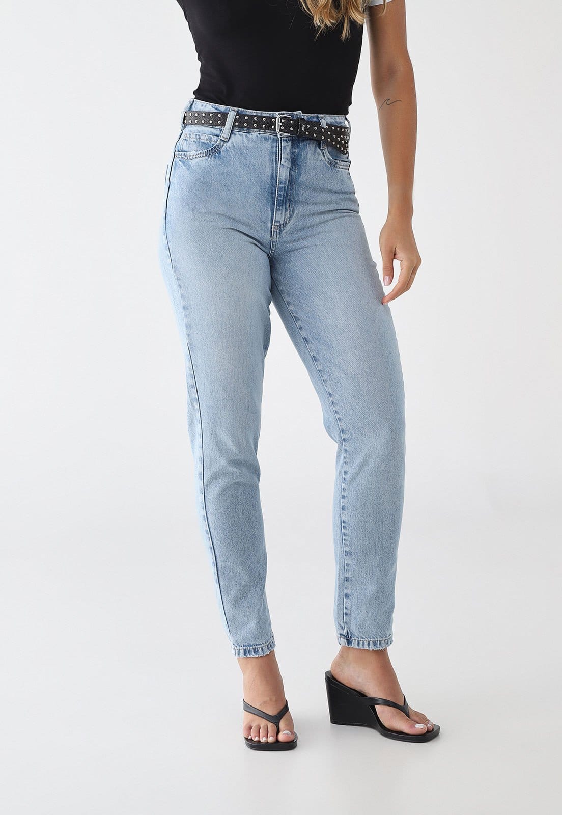 Calça Jeans Feminina Colcci Cintura Alta Claro